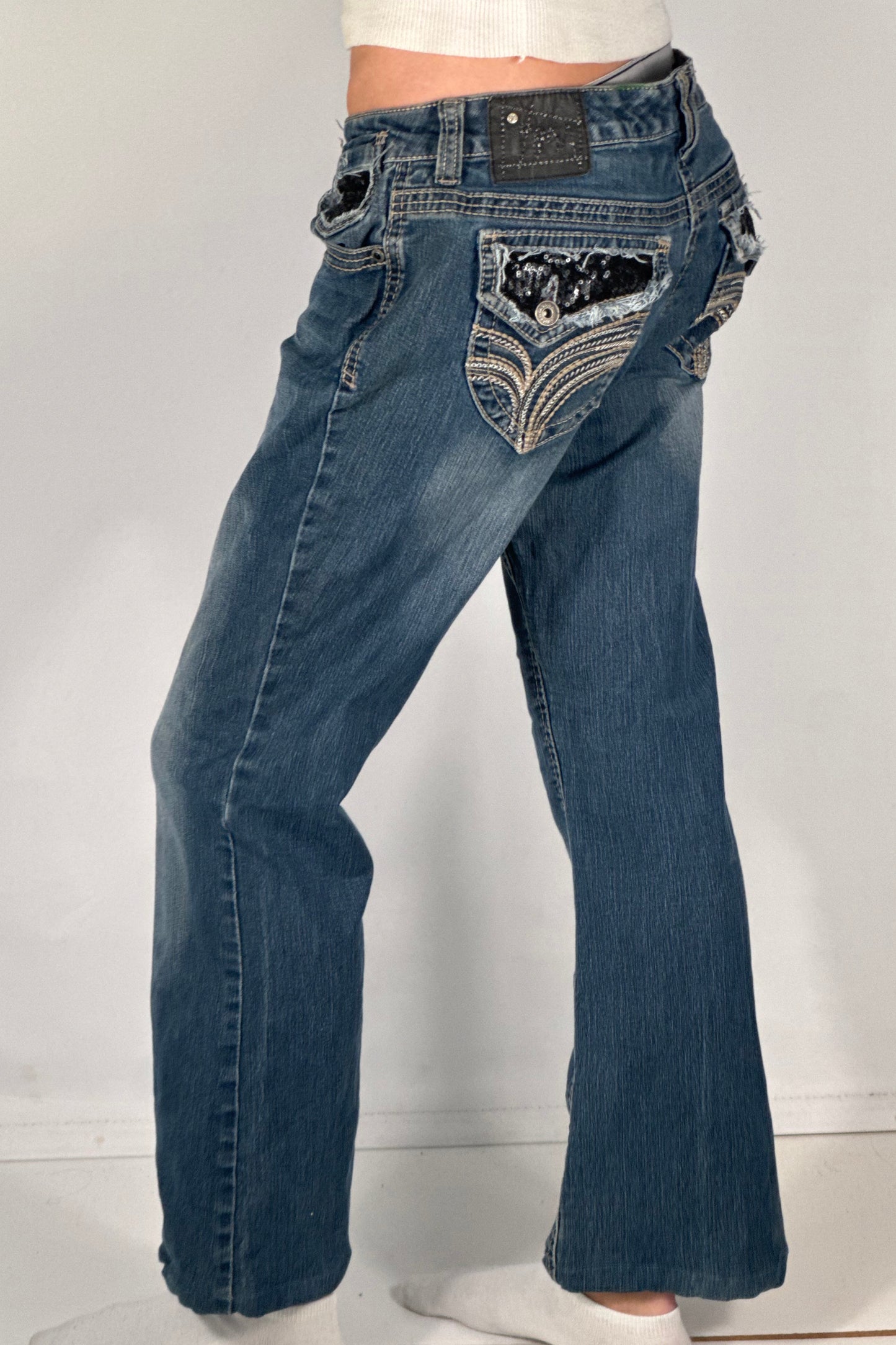 Lågmidjade jeans stl: S