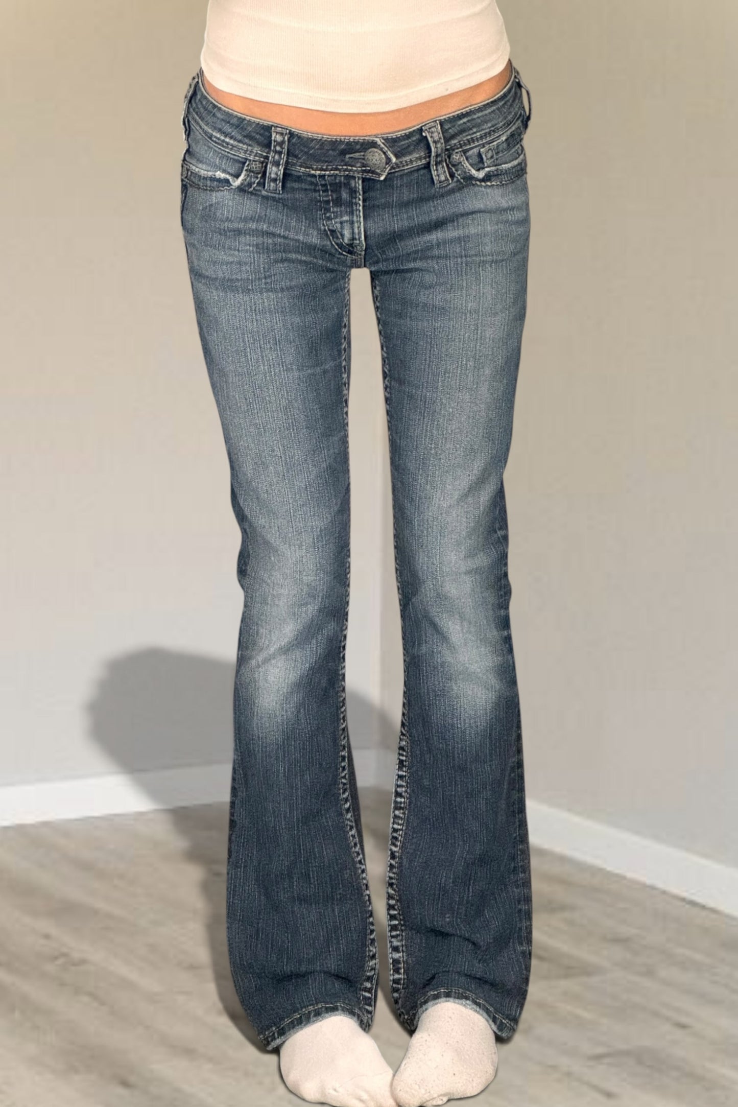 Lågmidjade jeans stl: S/M