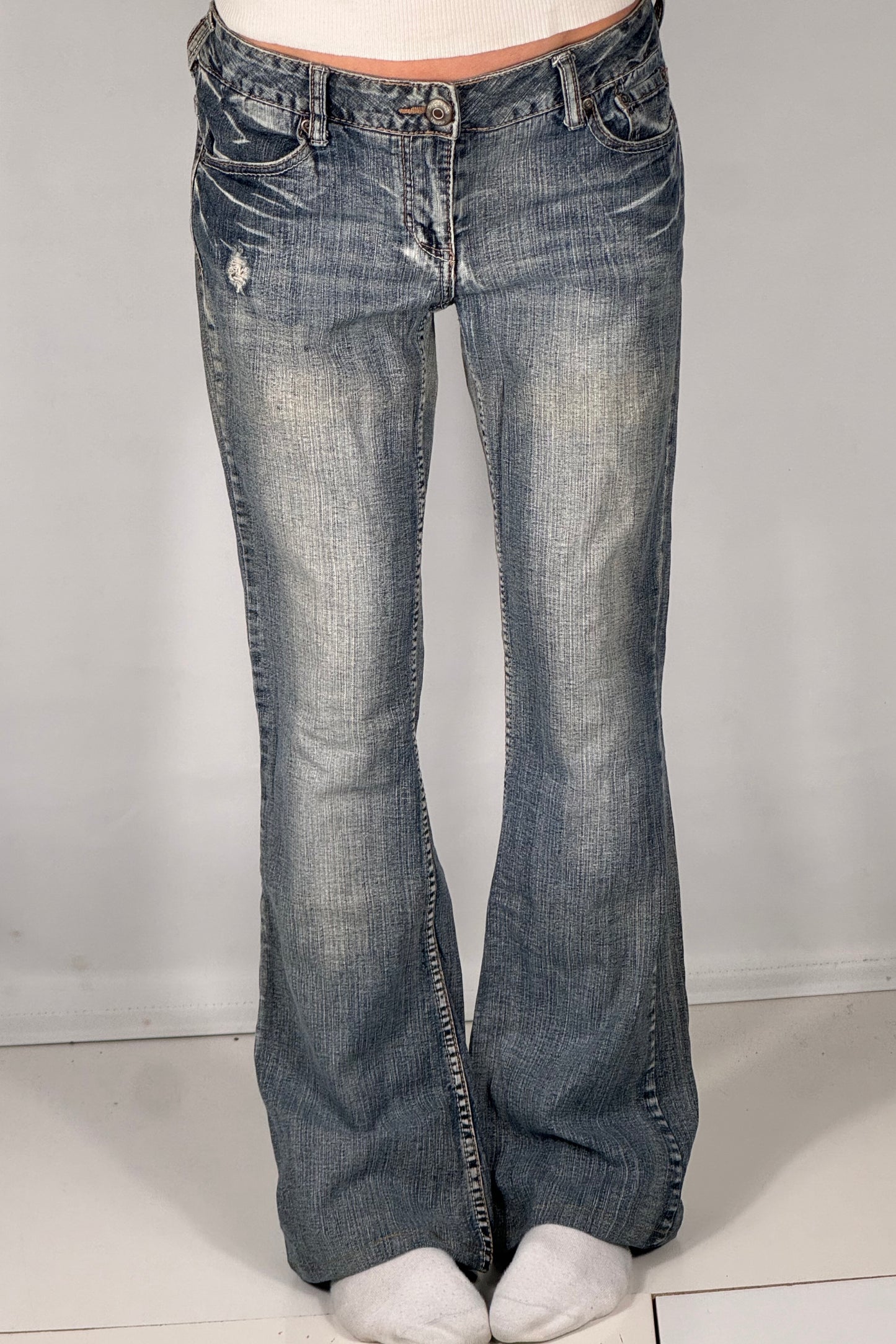 Lavtaljede jeans str: M