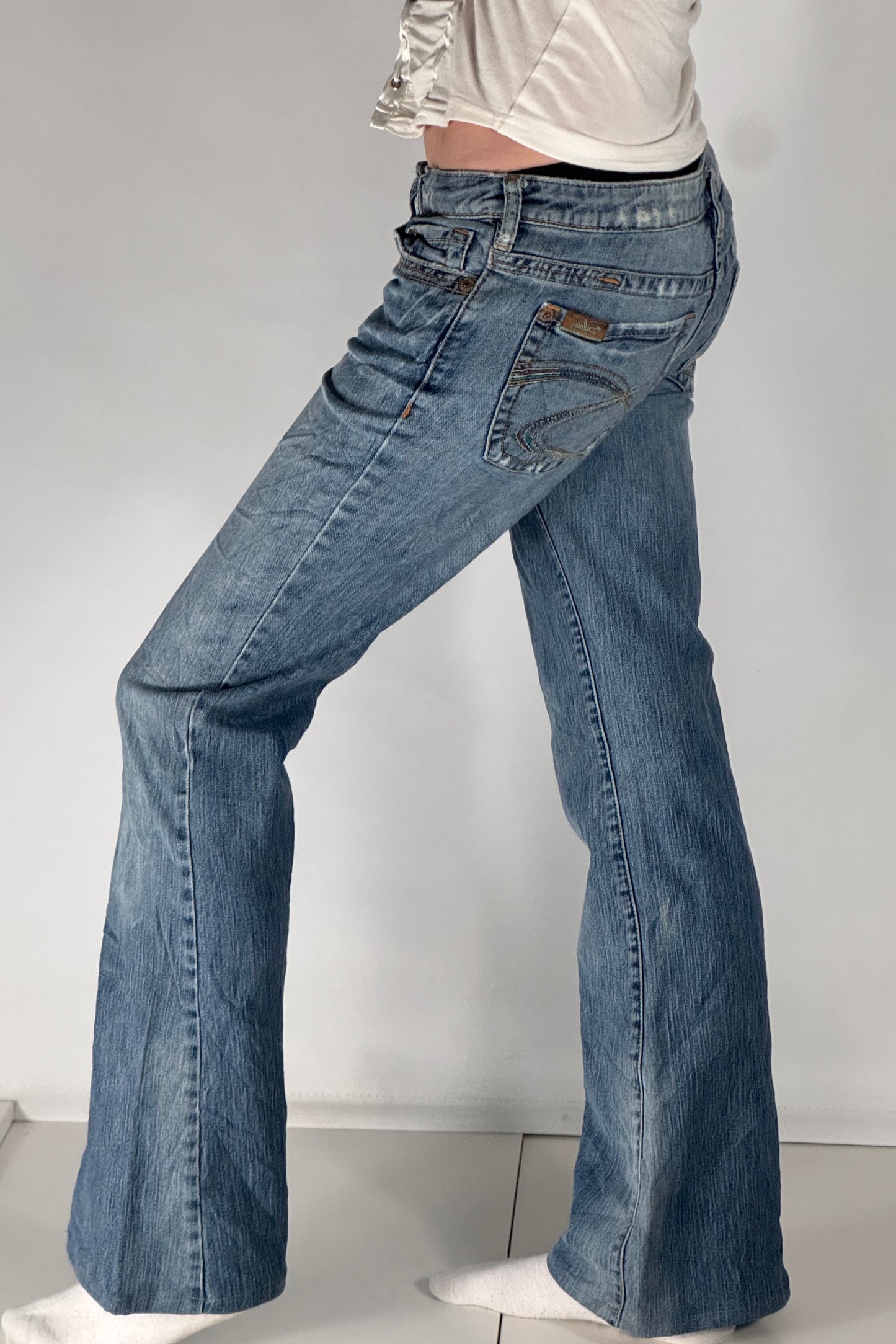 Lågmidjade jeans stl: S