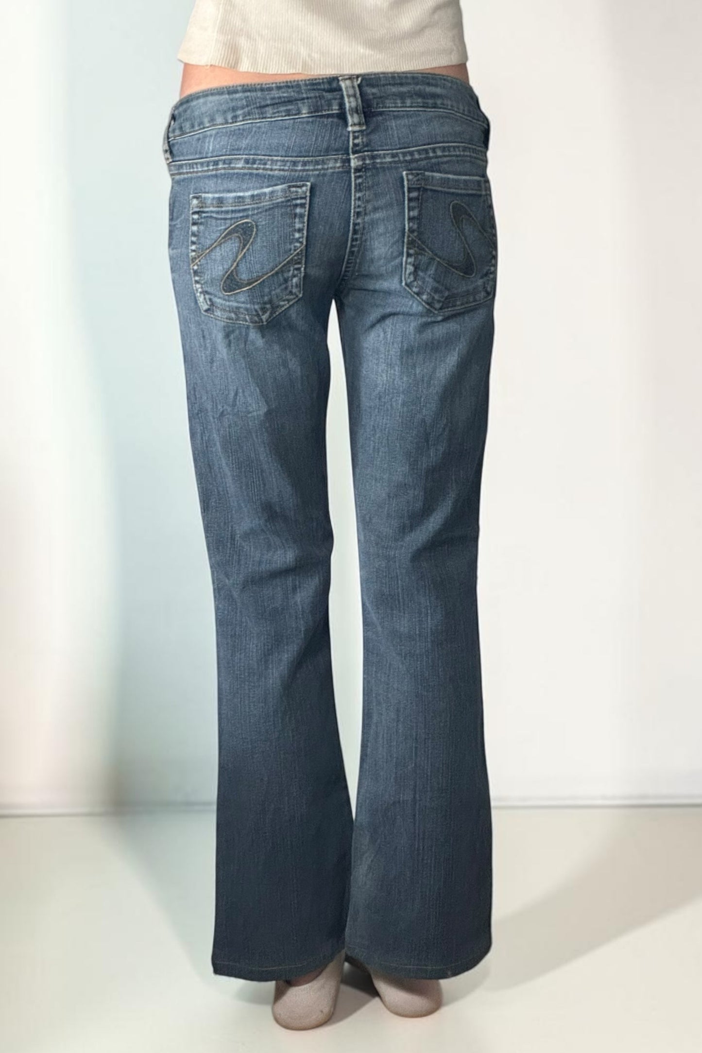 Lågmidjade jeans stl: S