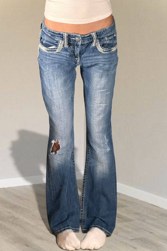 Lågmidjade jeans stl: S
