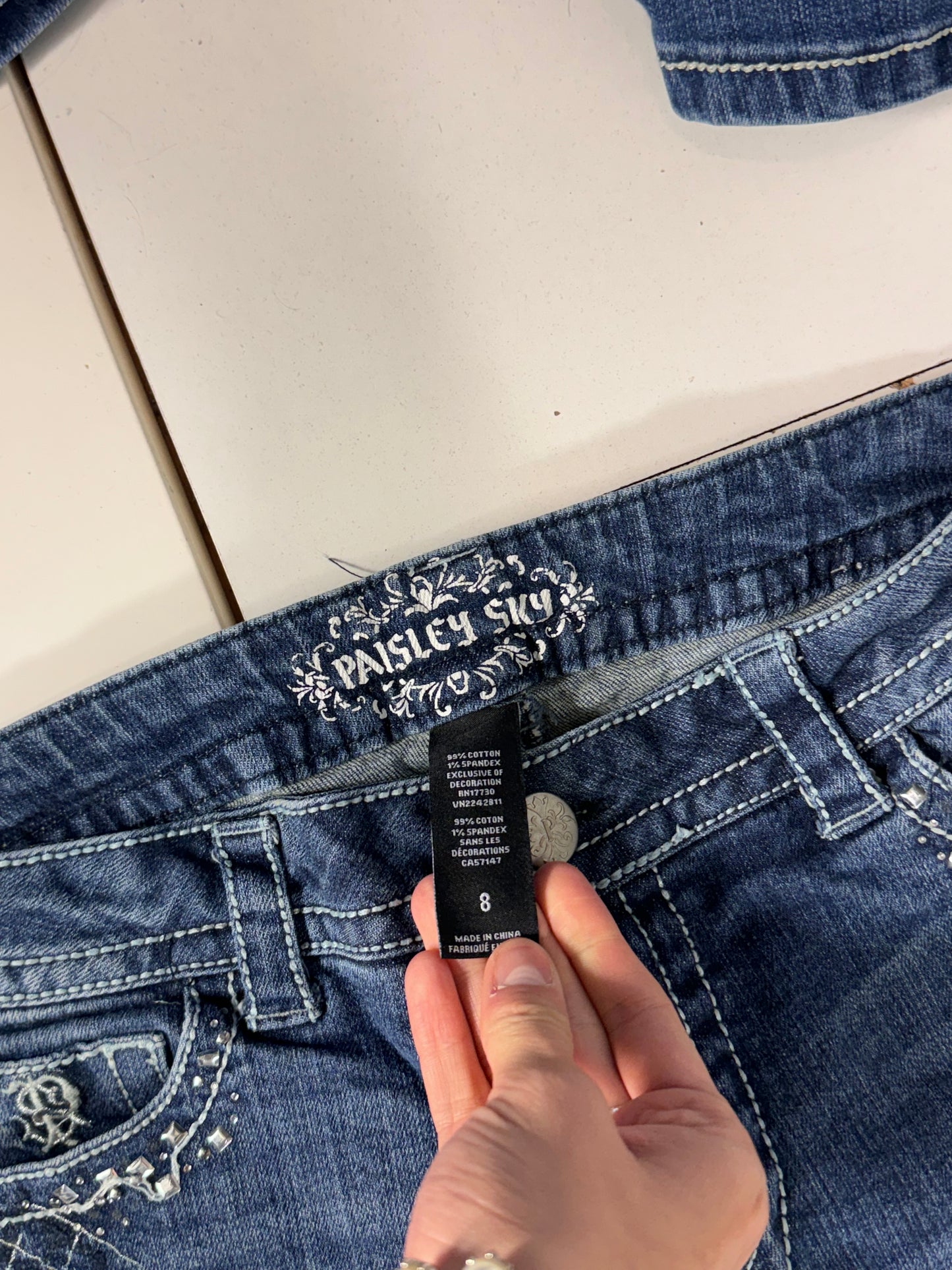 Lågmidjade jeans stl: S