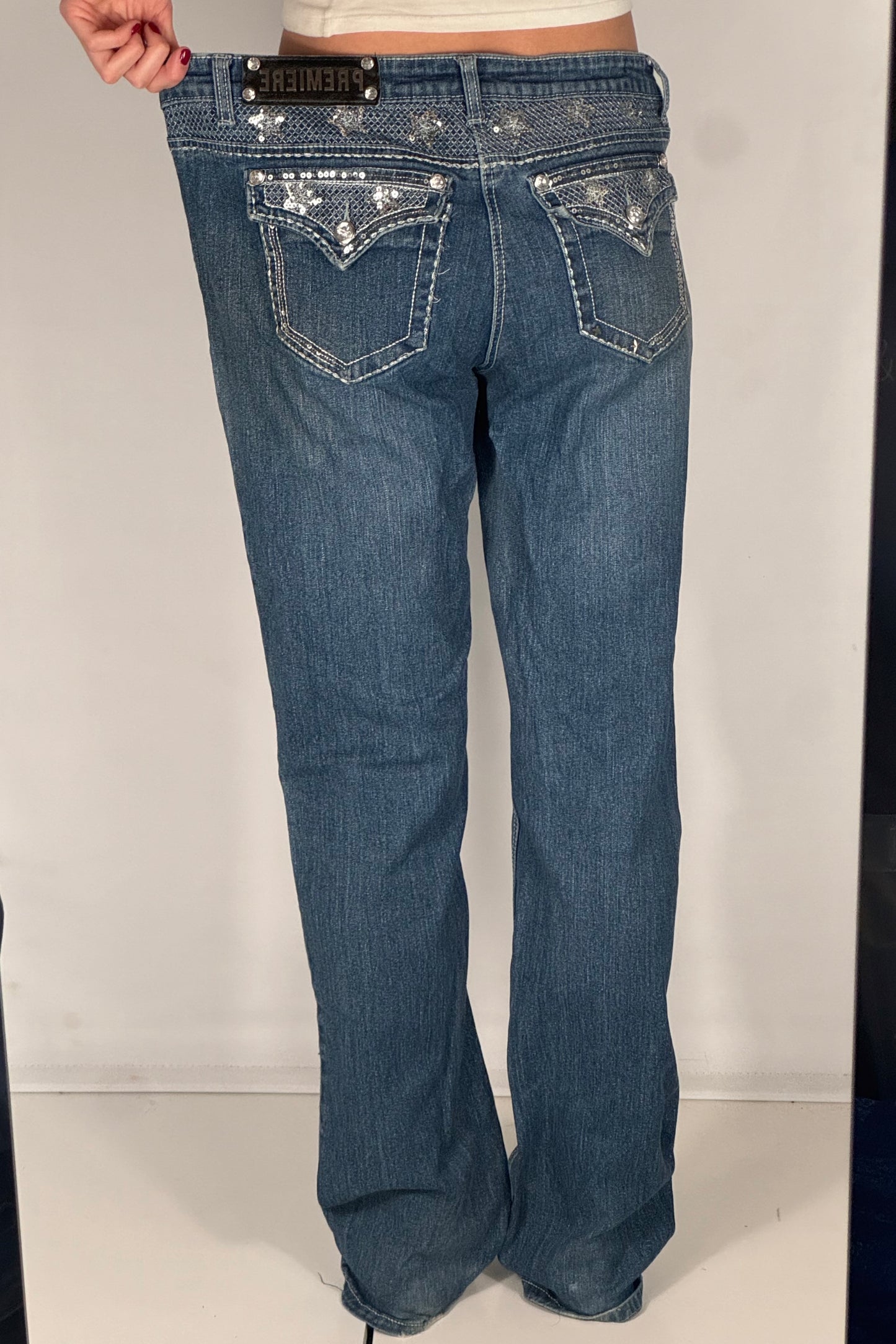Lågmidjade jeans stl: L