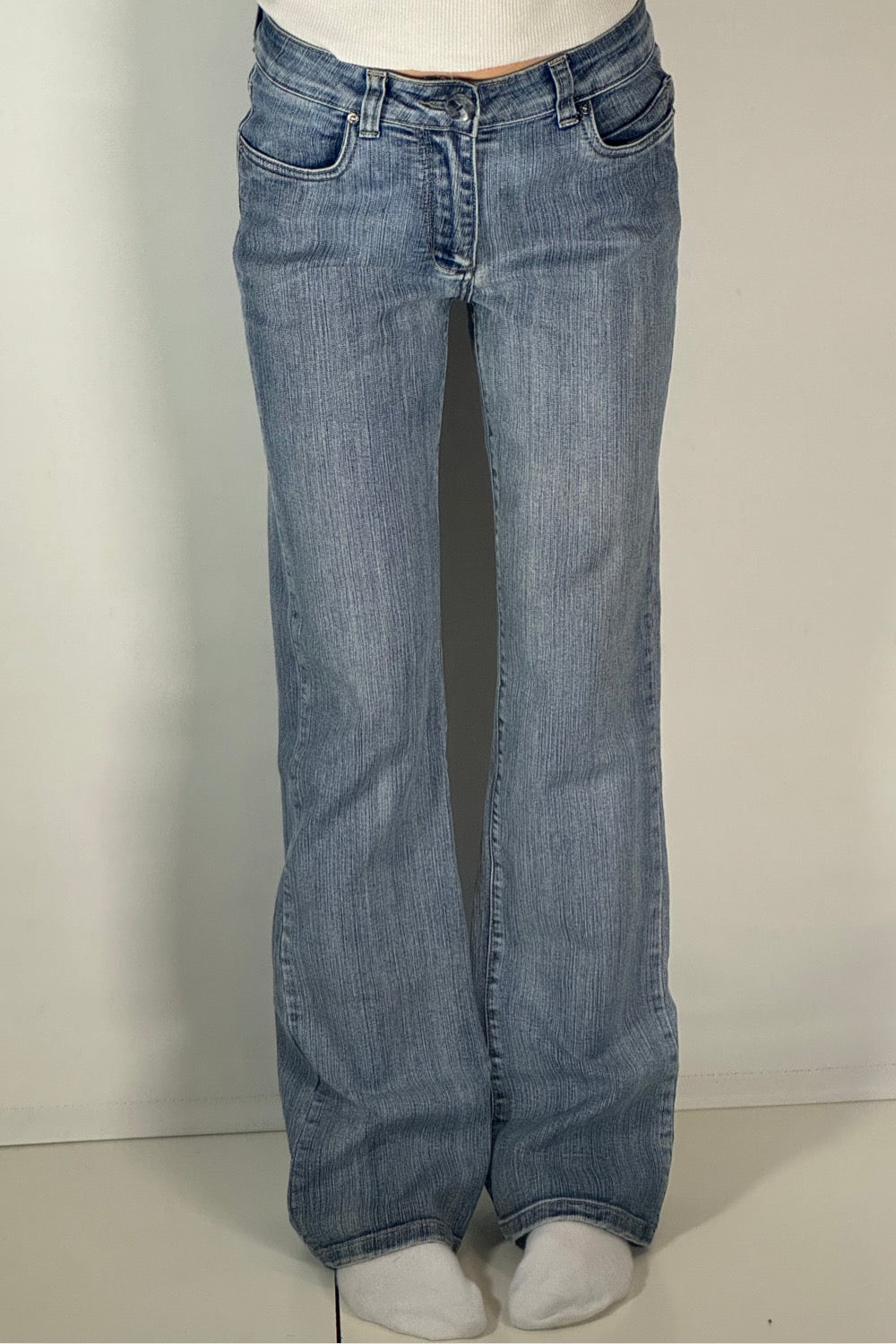 Utsvängda jeans stl: S