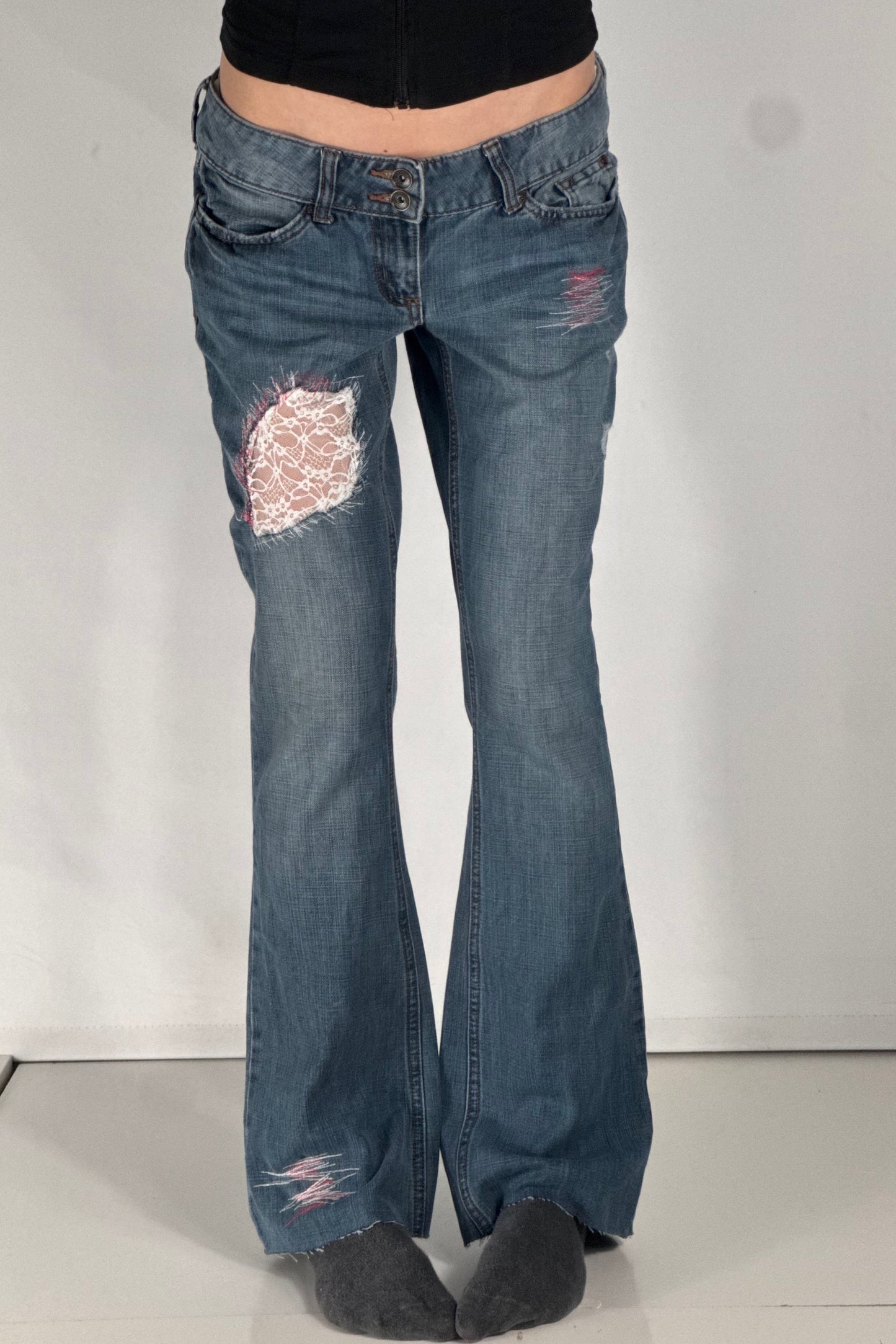 Lågmidjade jeans stl: S
