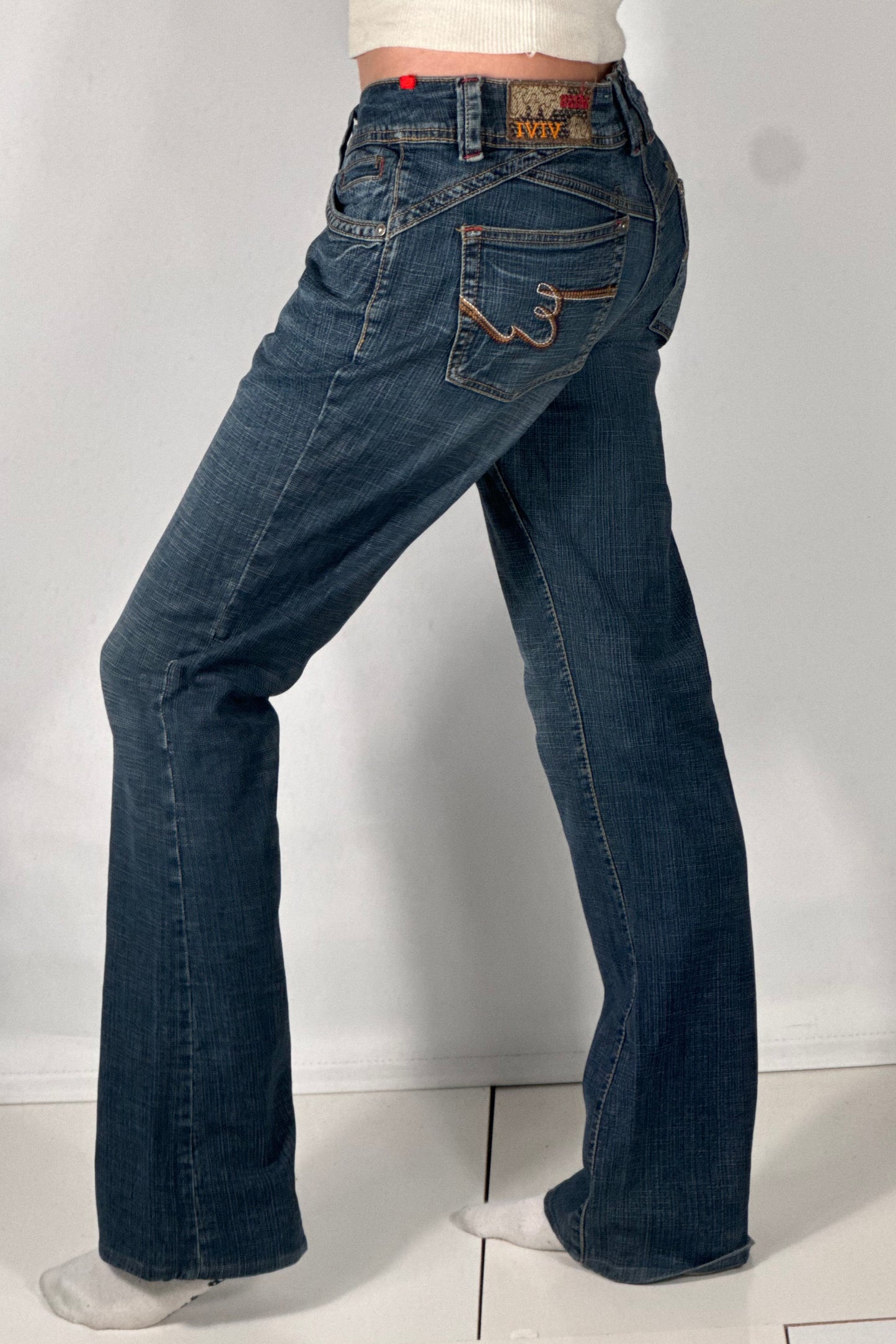 Lavtaljede jeans str: S