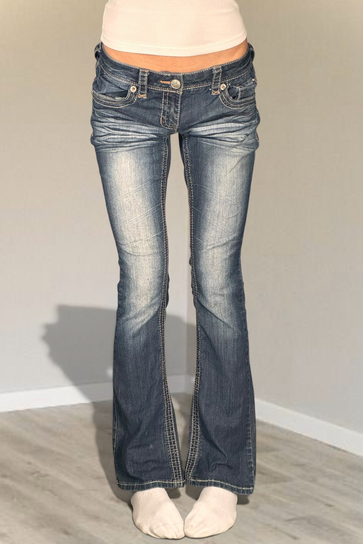 Lågmidjade jeans stl: S