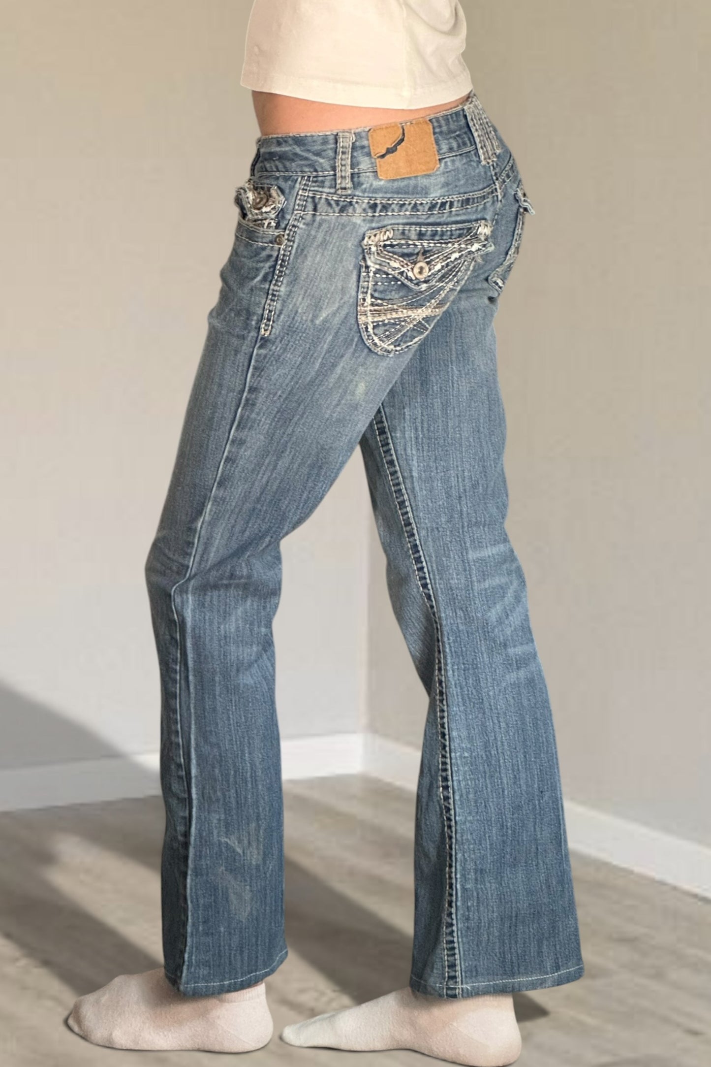 Lågmidjade jeans stl: XS