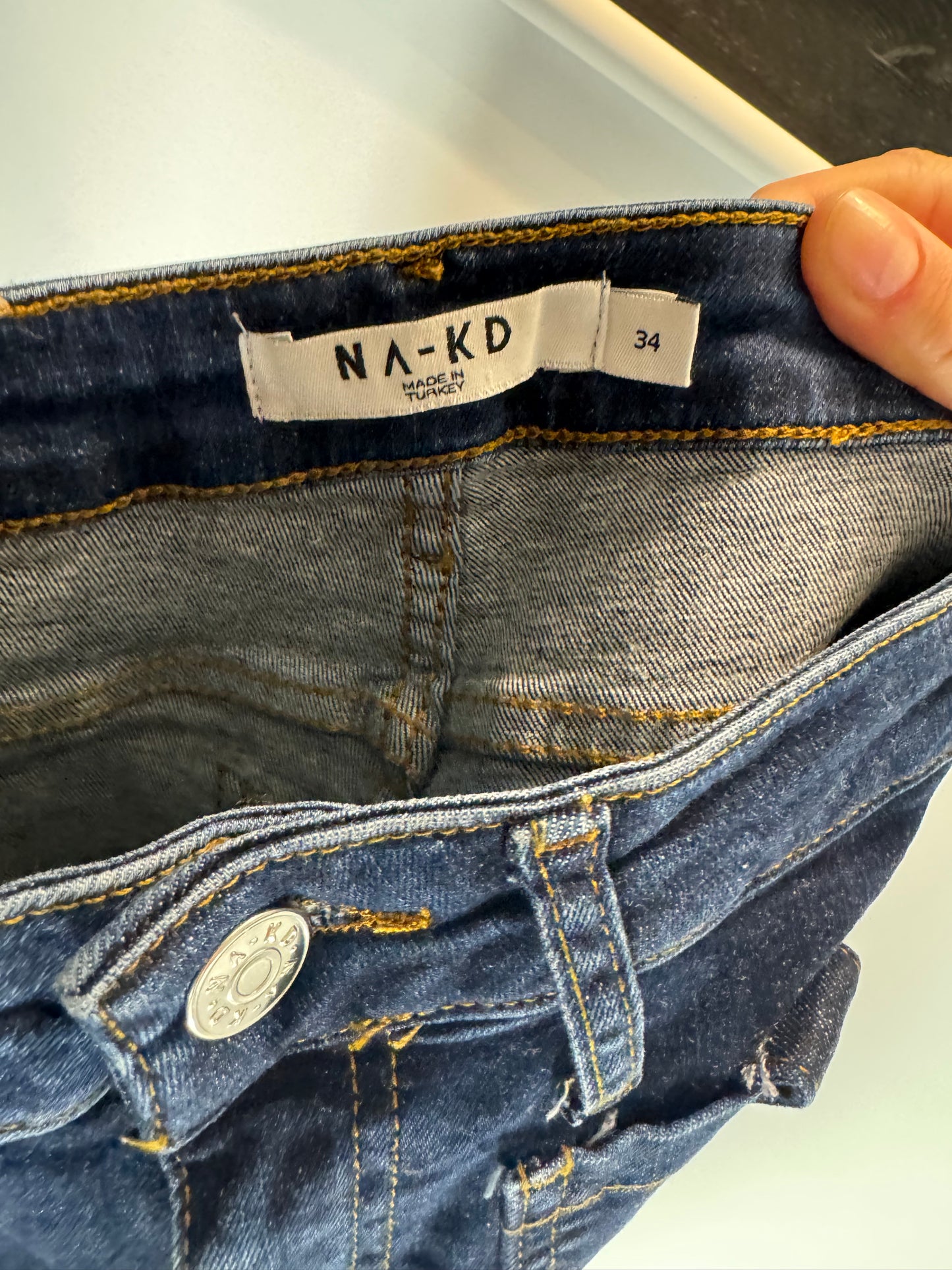Utsvängda jeans stl: XXS