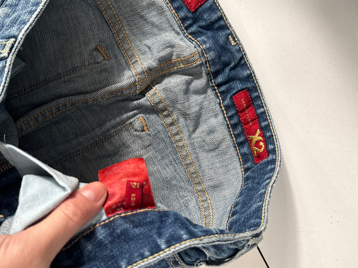 Lavtaljede jeans str: M