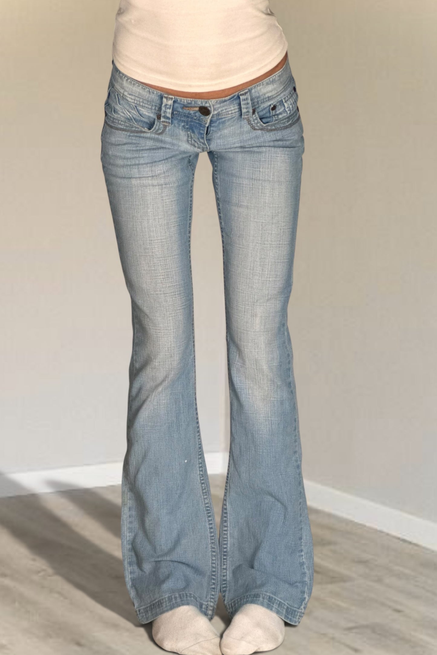 Lågmidjade jeans stl: XS