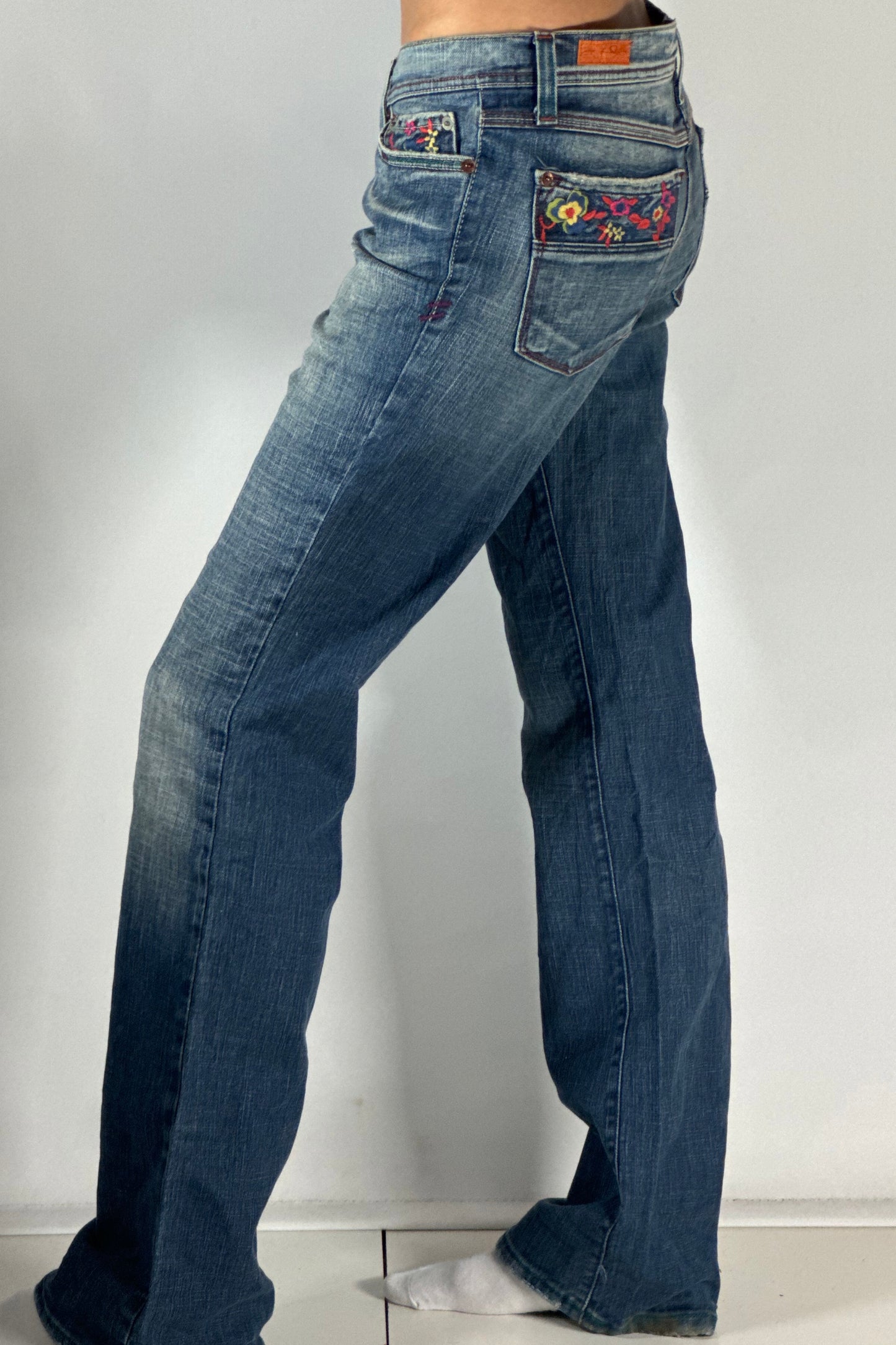 Lågmidjade jeans stl: S