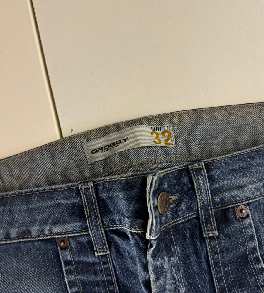 Lågmidjade jeans–stl: M/L