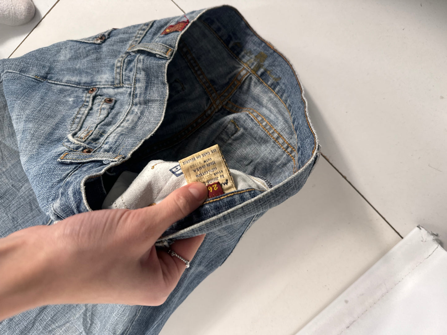Lågmidjade jeans stl: XS
