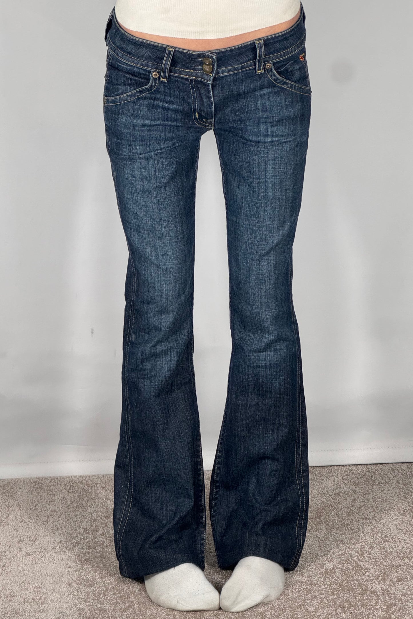 Lavtaljede jeans str: S