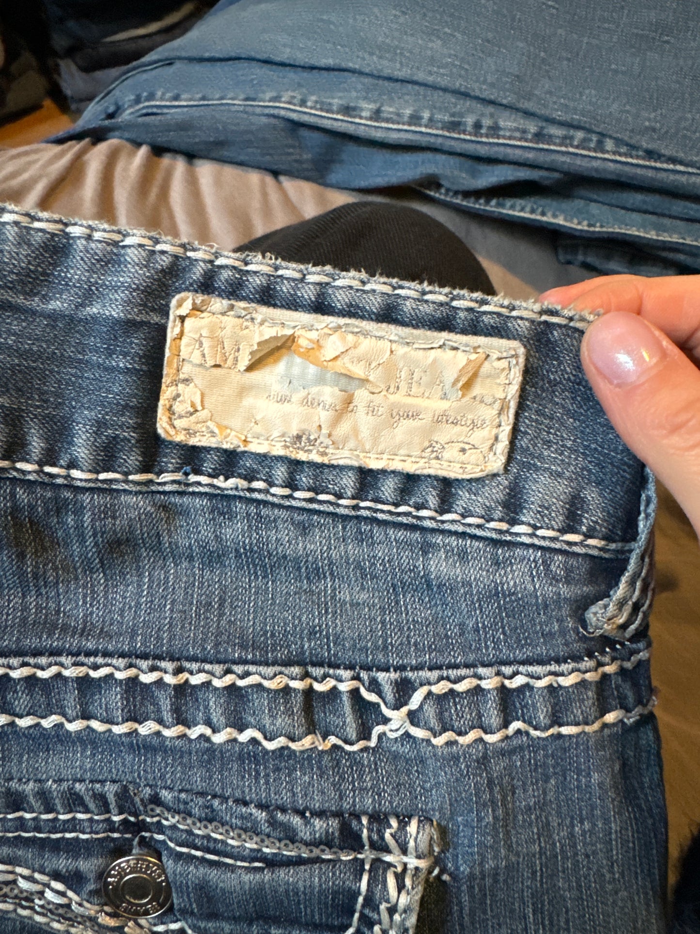 Lågmidjade jeans stl: S
