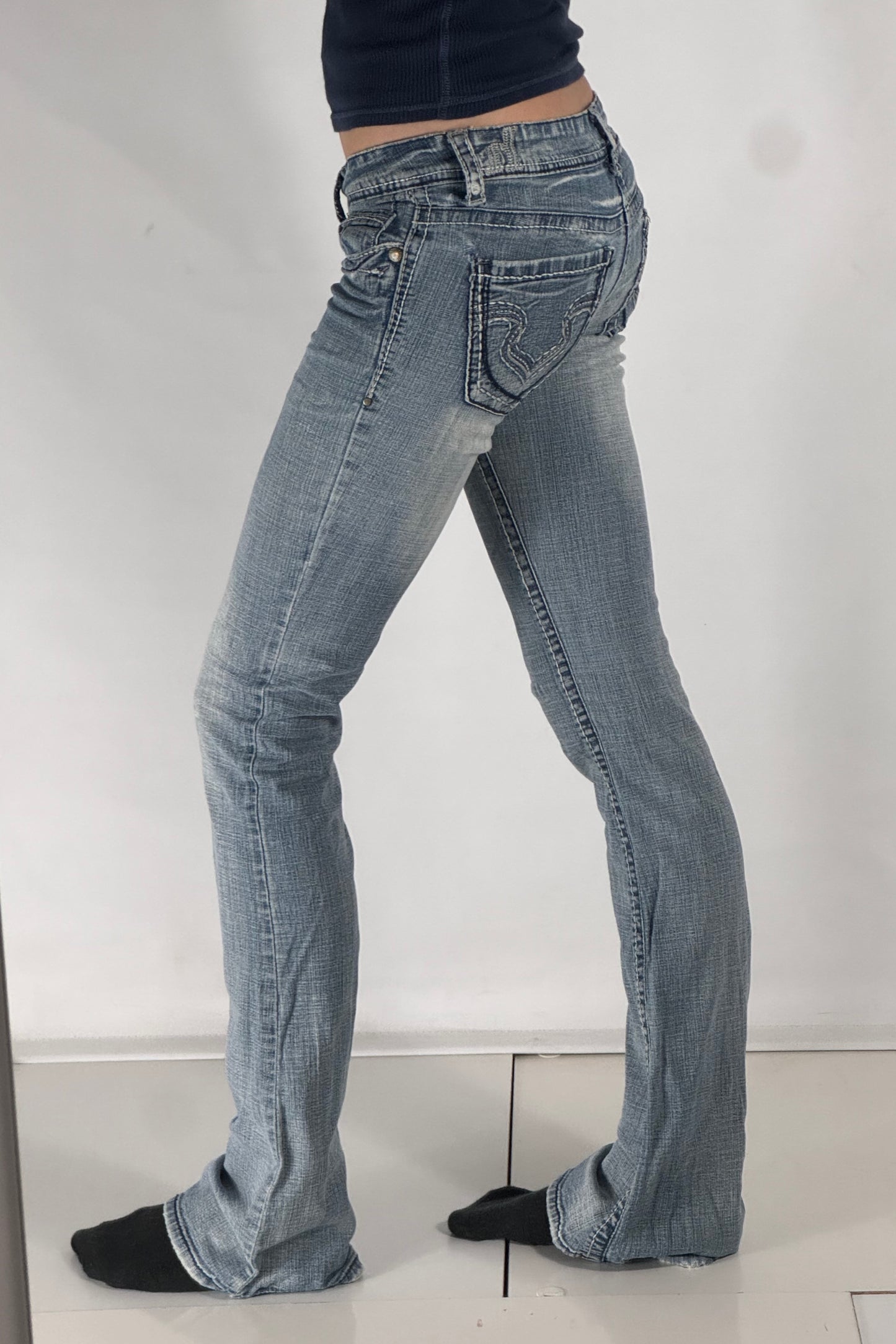 Lågmidjade jeans stl: XXS