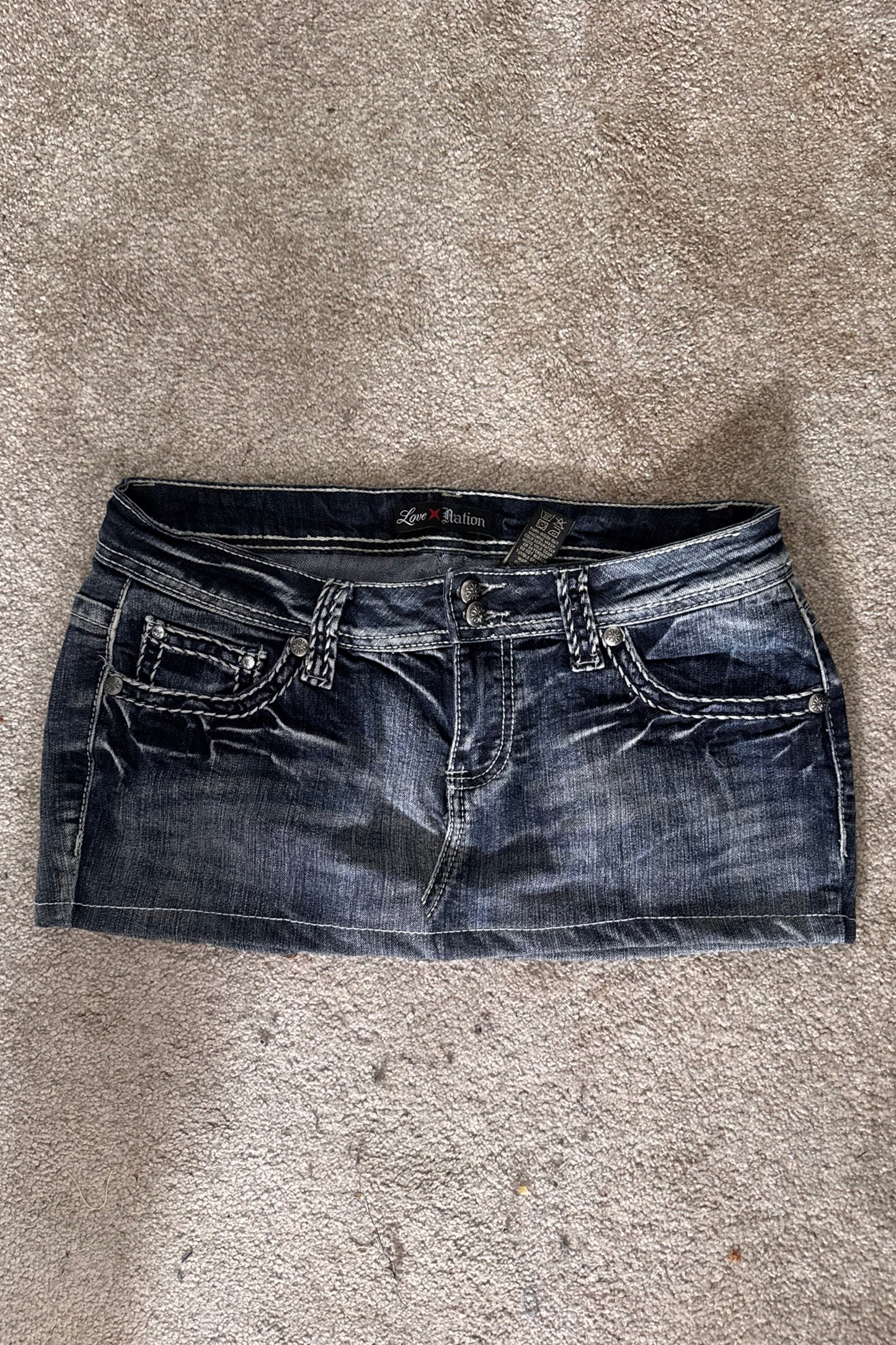 Jeans kjol stl: S