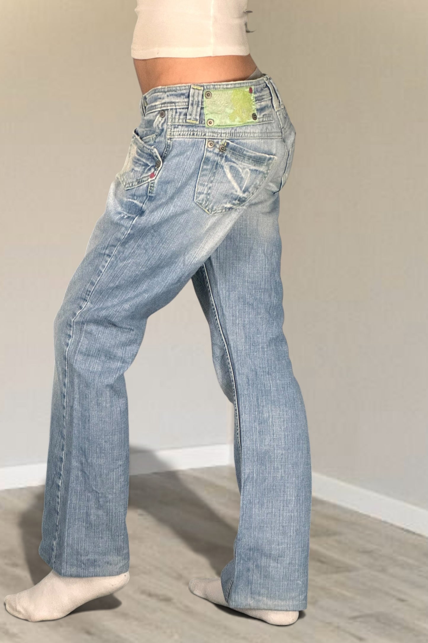 Lågmidjade jeans stl: M