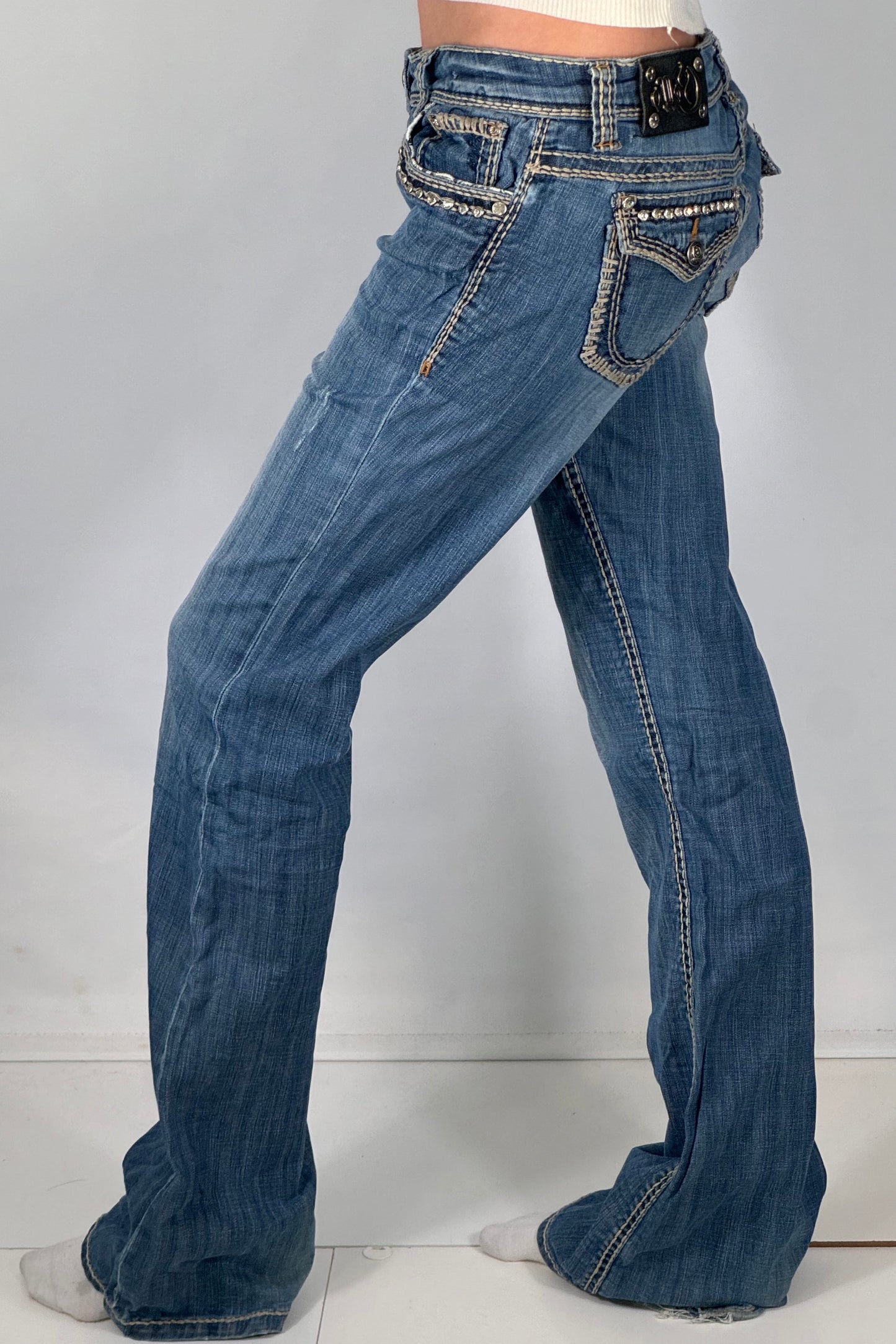 Lågmidjade jeans stl: S