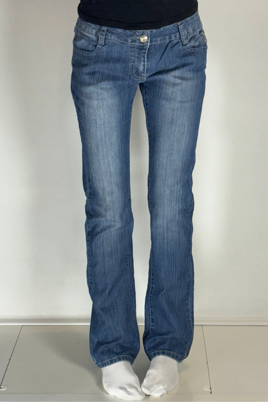 Lågmidjade jeans–stl: S