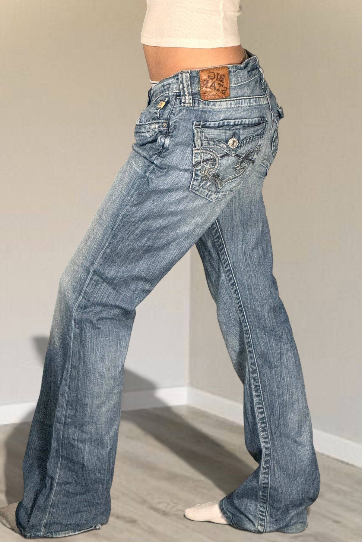 Lågmidjade jeans stl: L