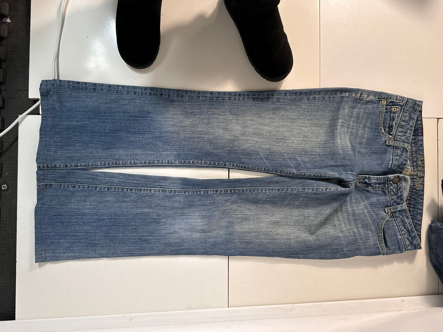 Lavtaljede jeans str: S