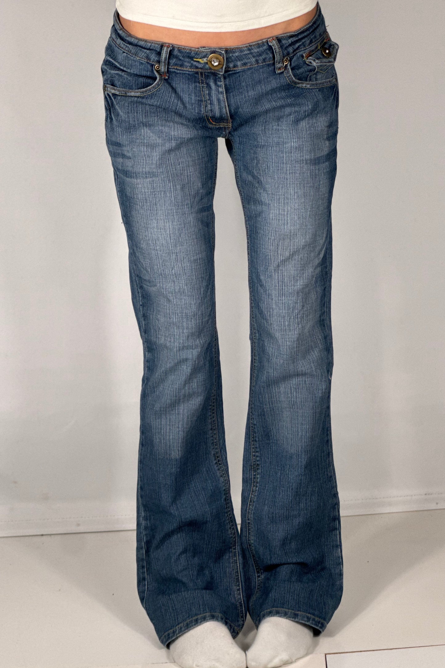 Lågmidjade jeans stl: S