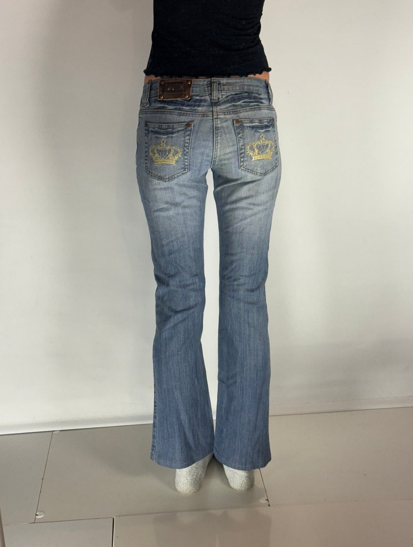 Lågmidjade jeans–stl: XS