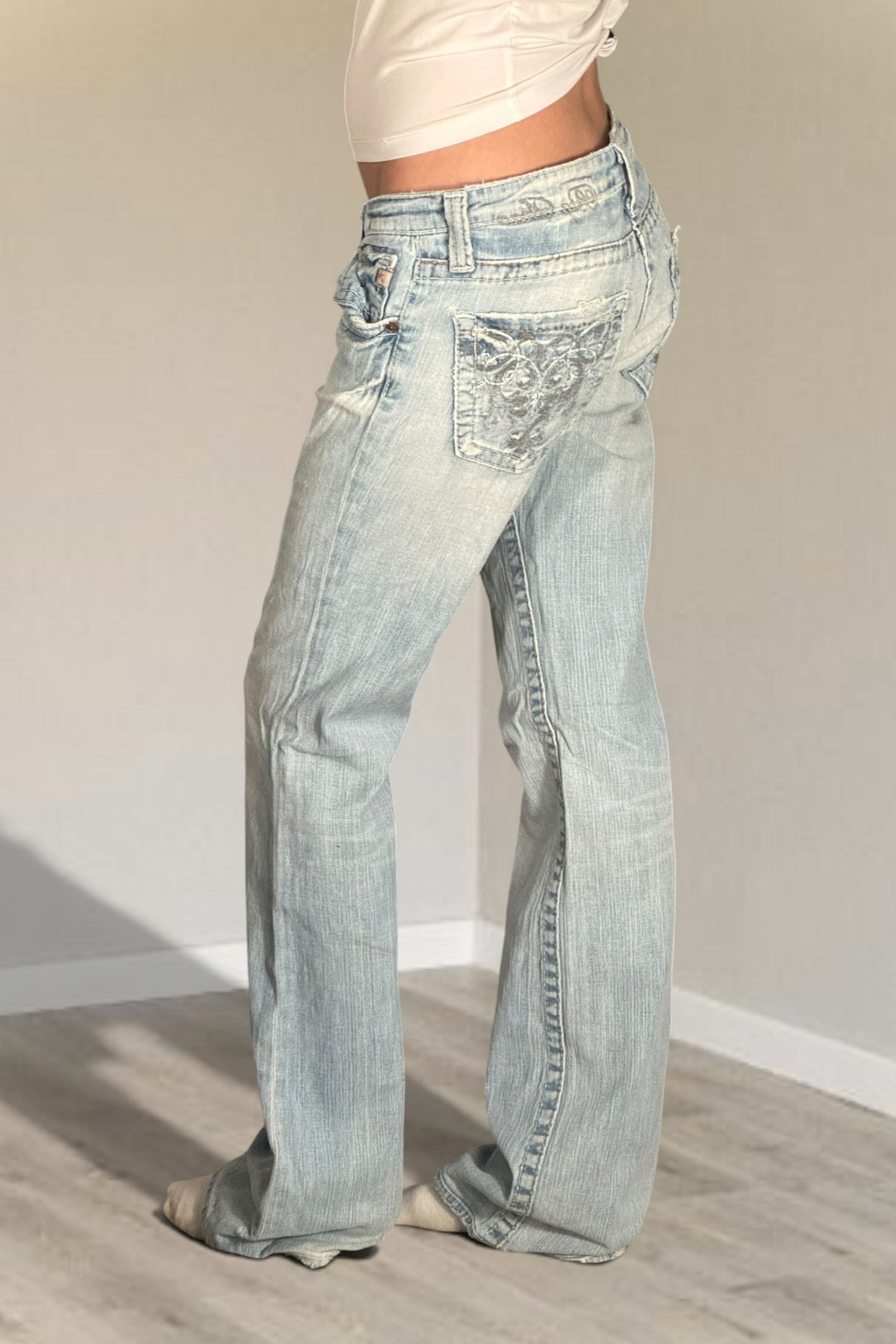 Lågmidjade jeans stl: S