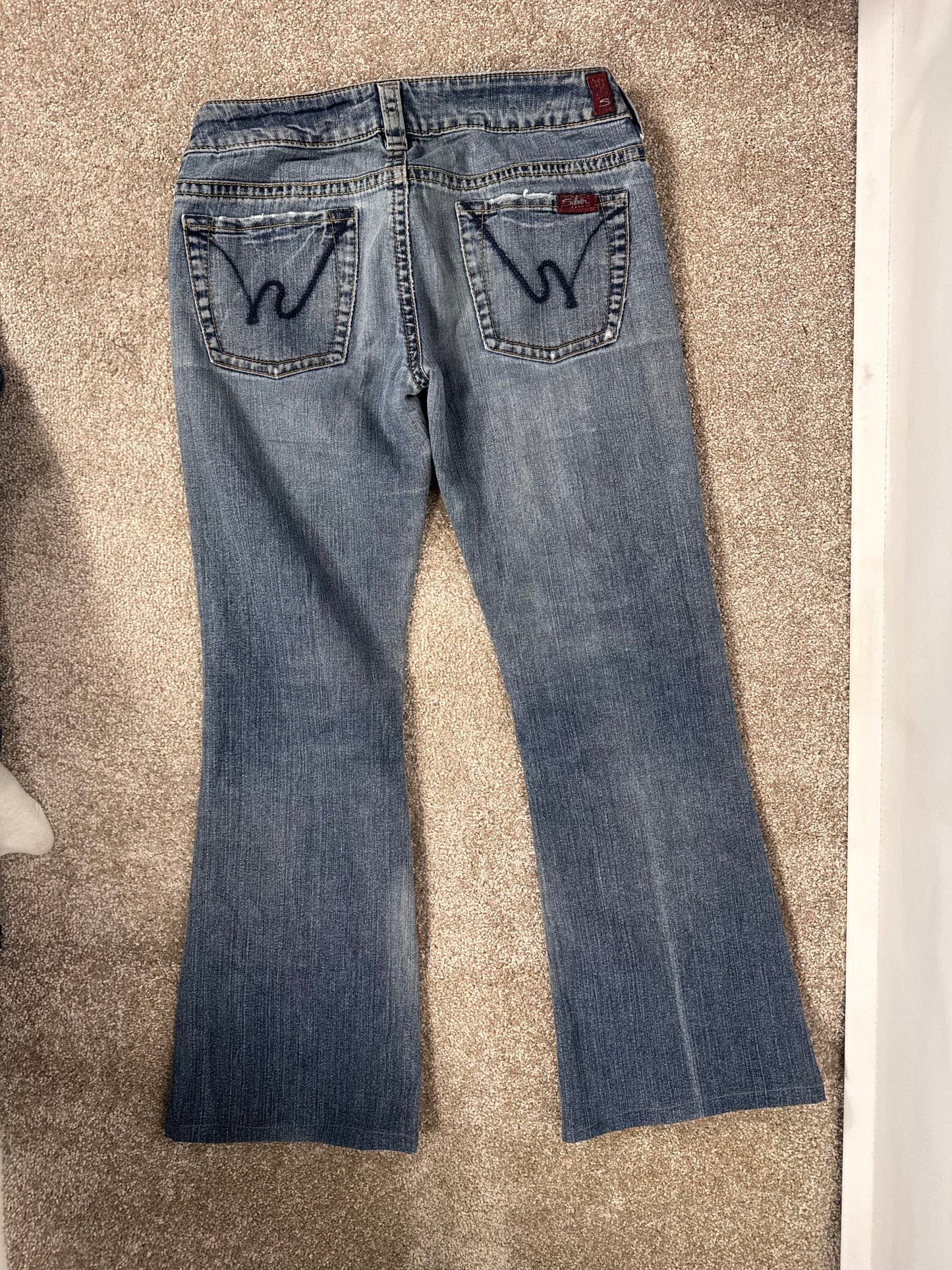Lavtaljede jeans str: S