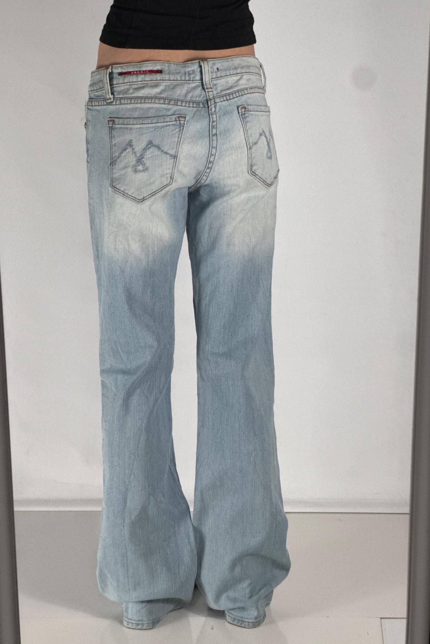 Lavtaljede jeans str: S