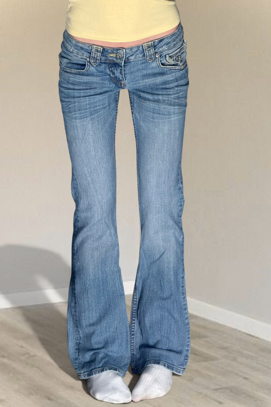 Lågmidjade jeans stl: S