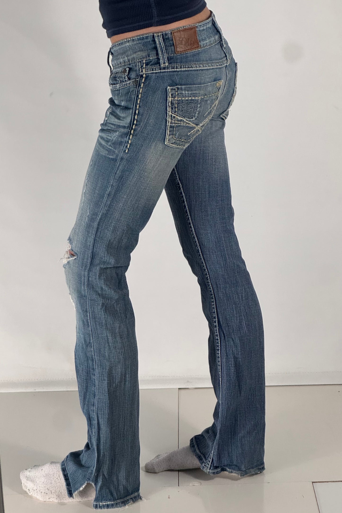Lågmidjade jeans stl: XS