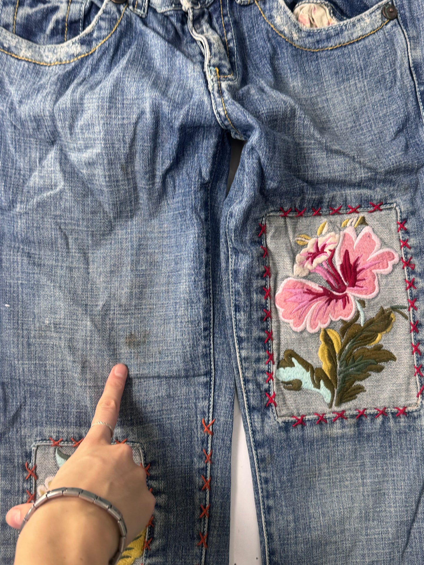 Lågmidjade jeans stl: S
