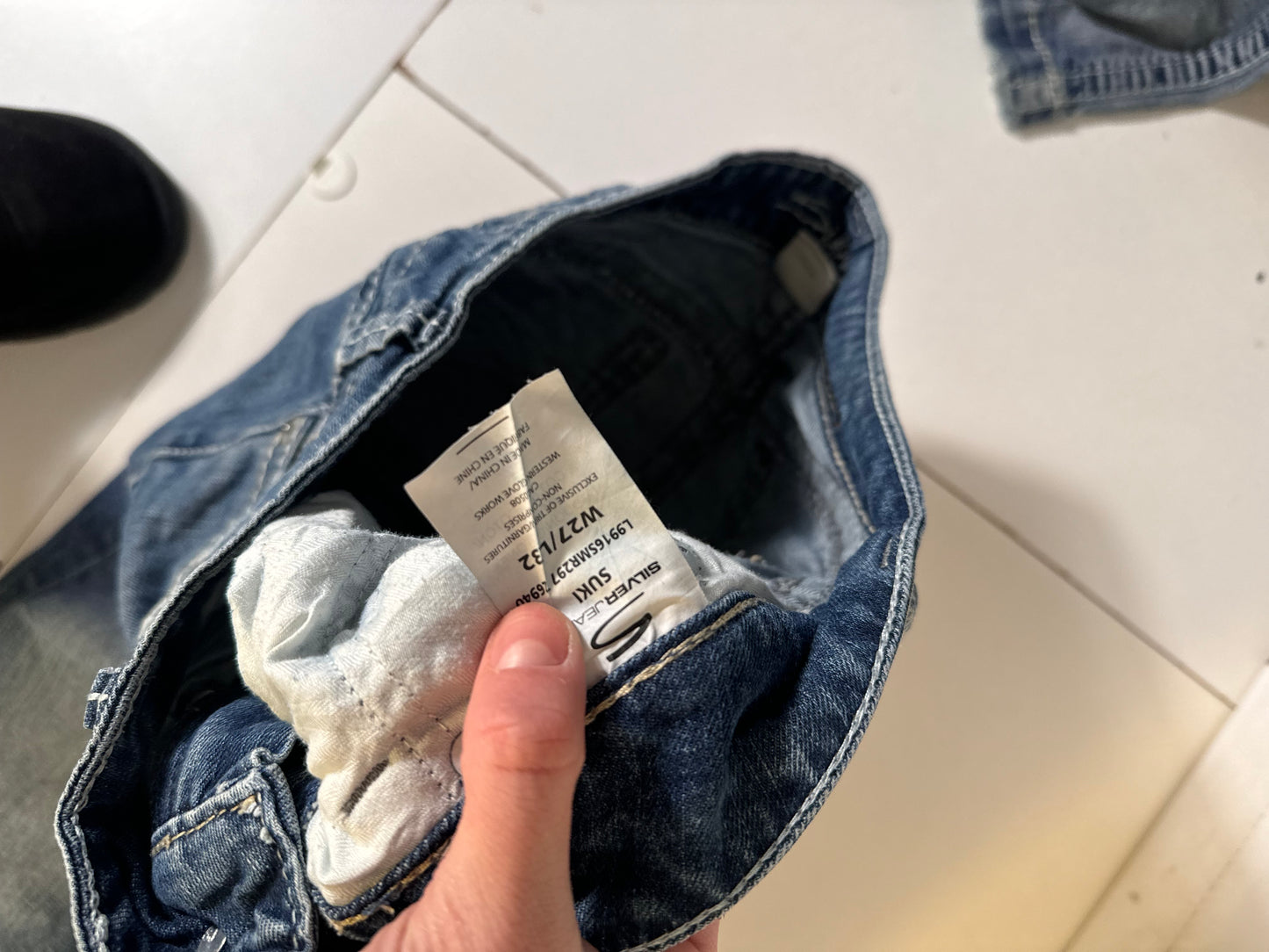 Lågmidjade jeans stl: XS