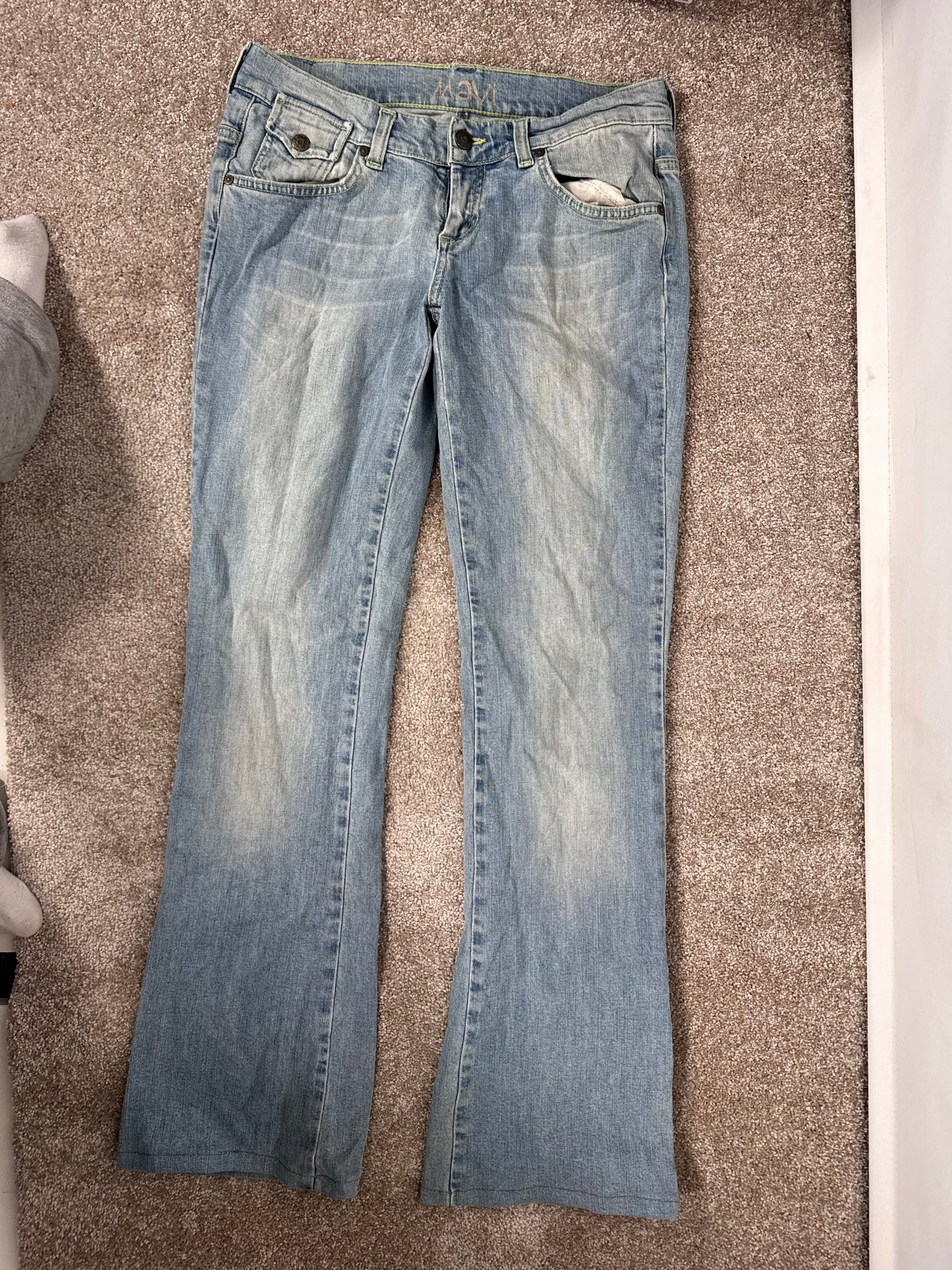 Lågmidjade jeans stl: S
