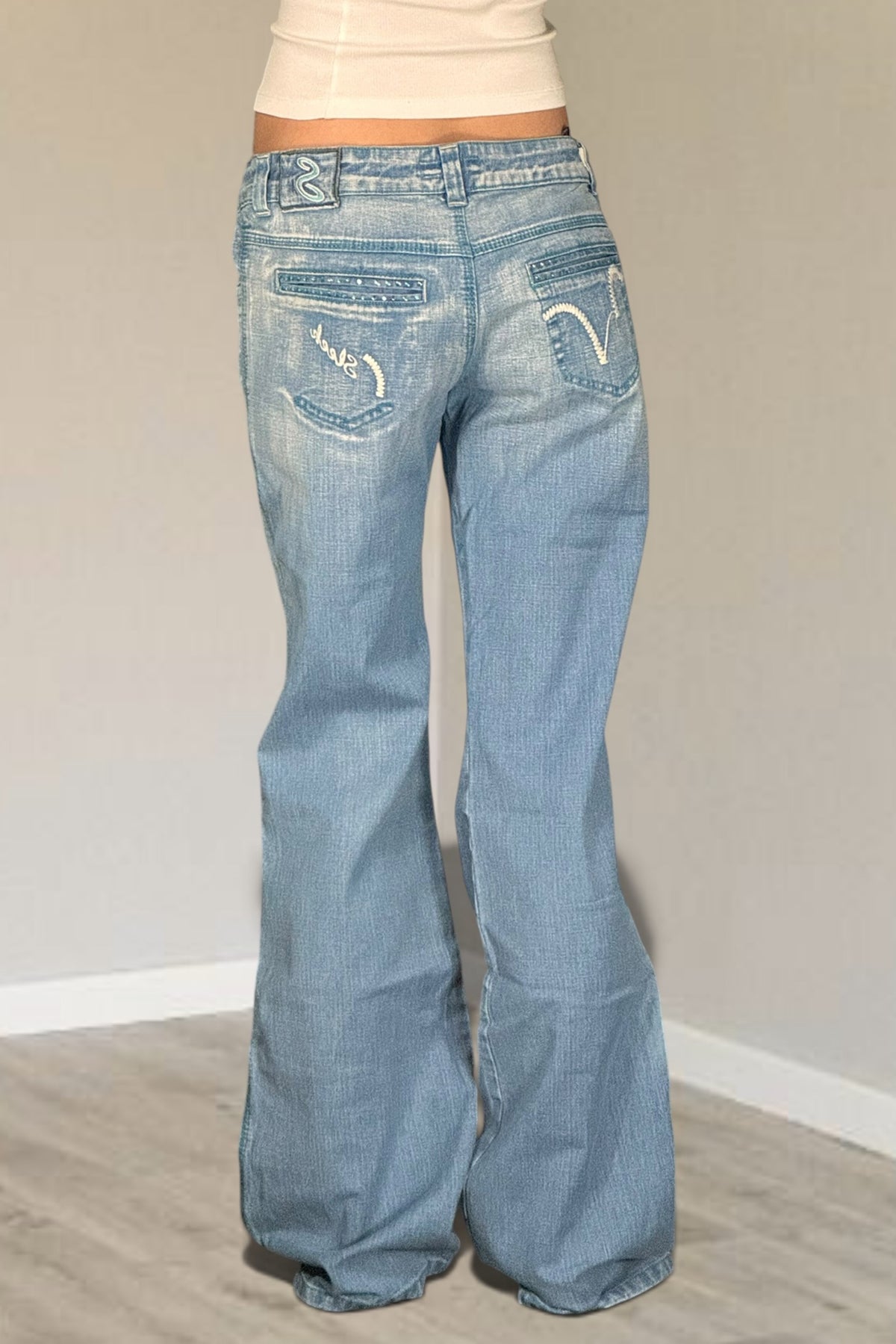 Lågmidjade jeans stl: S