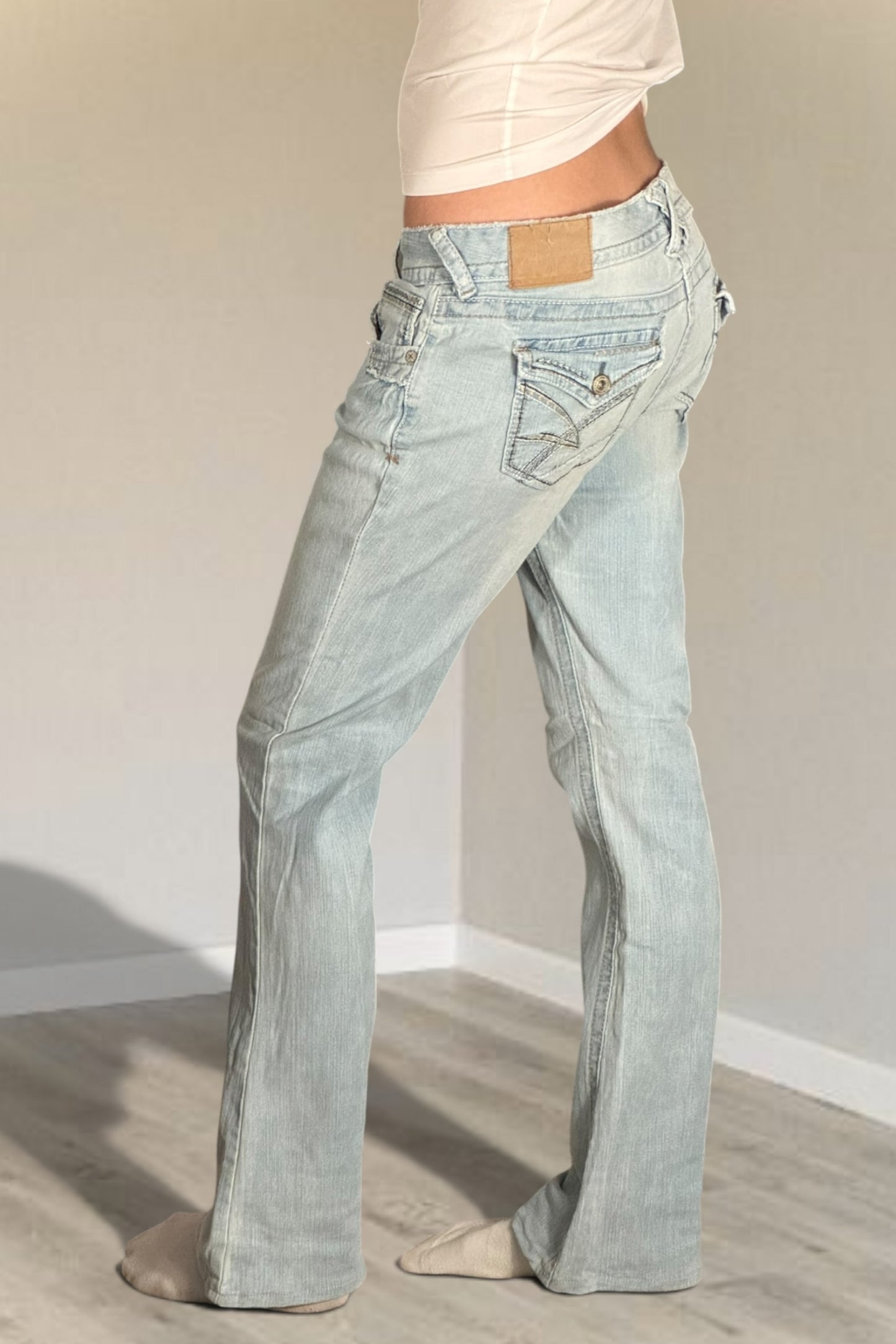 Lågmidjade jeans stl: S