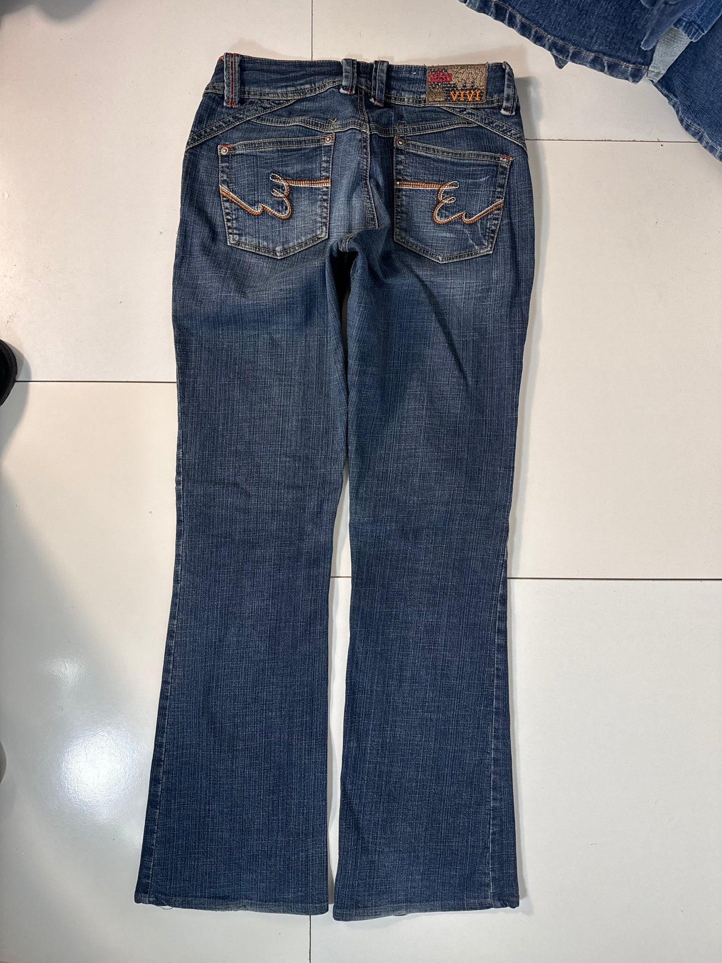 Lavtaljede jeans str: S