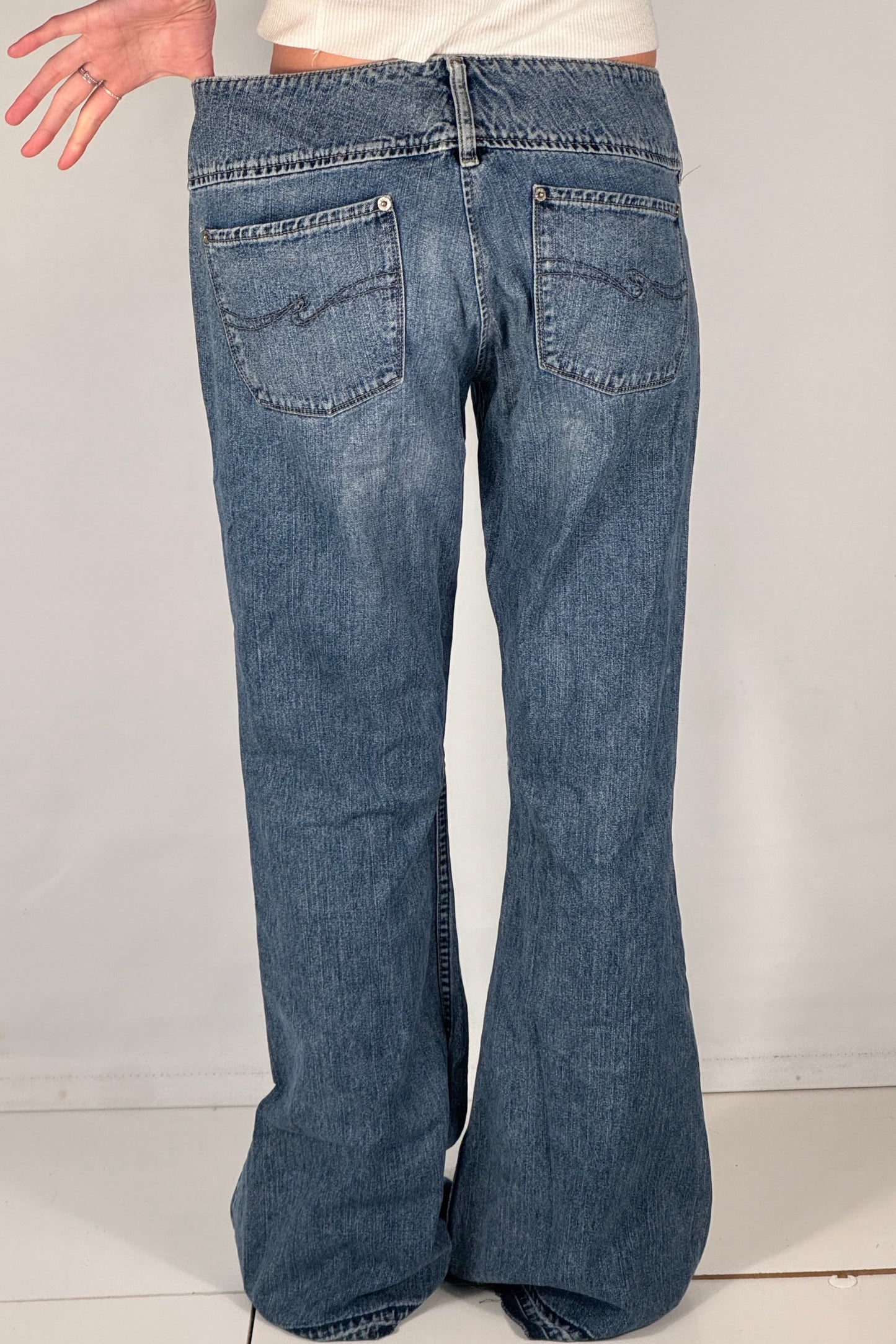 Lågmidjade jeans stl: M