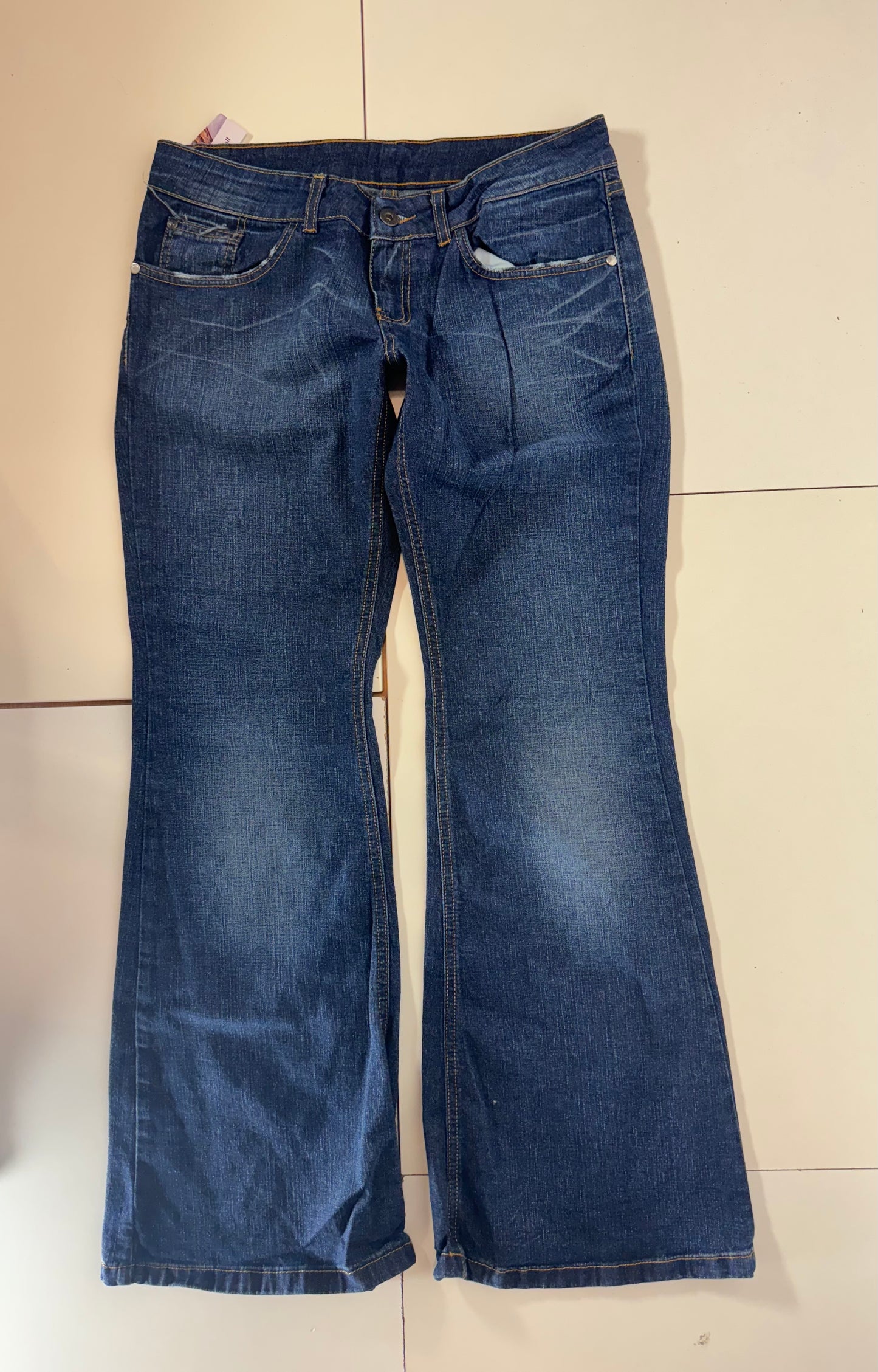 Lågmidjade jeans–stl: S/M