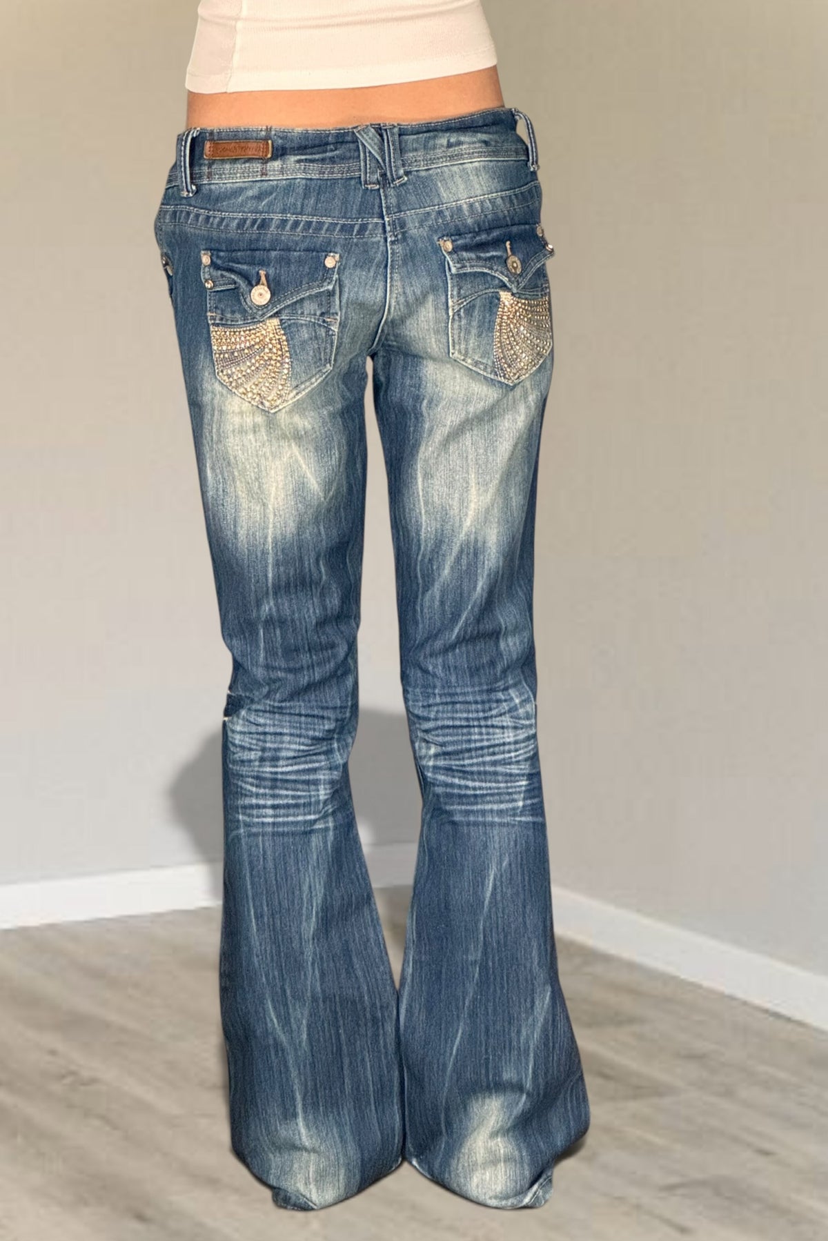 Lågmidjade jeans stl: S/M