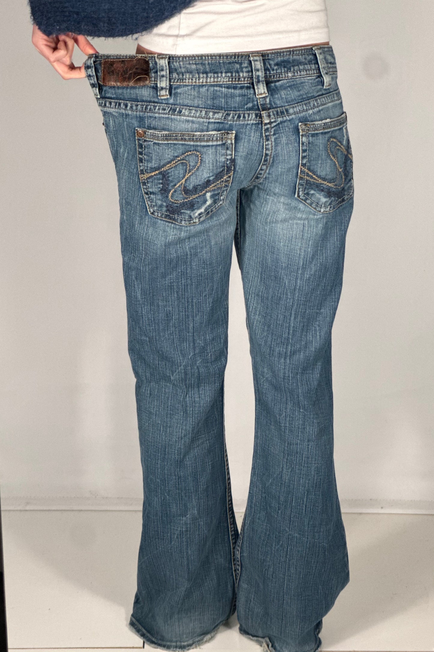 Lavtaljede jeans str: M