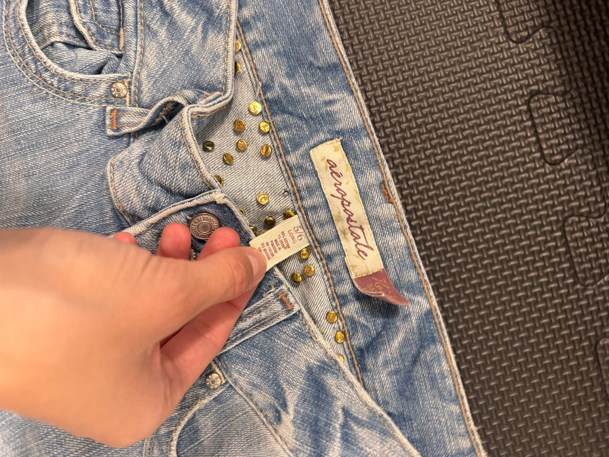 Lågmidjade jeans stl: S