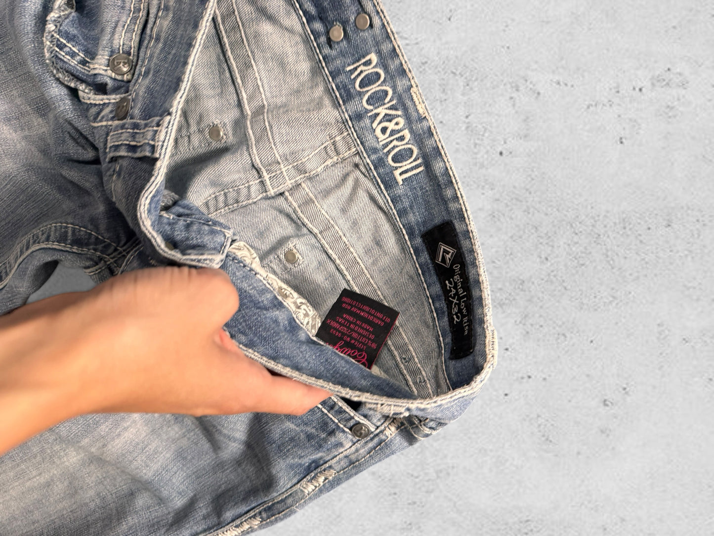 Lågmidjade jeans stl: XXS