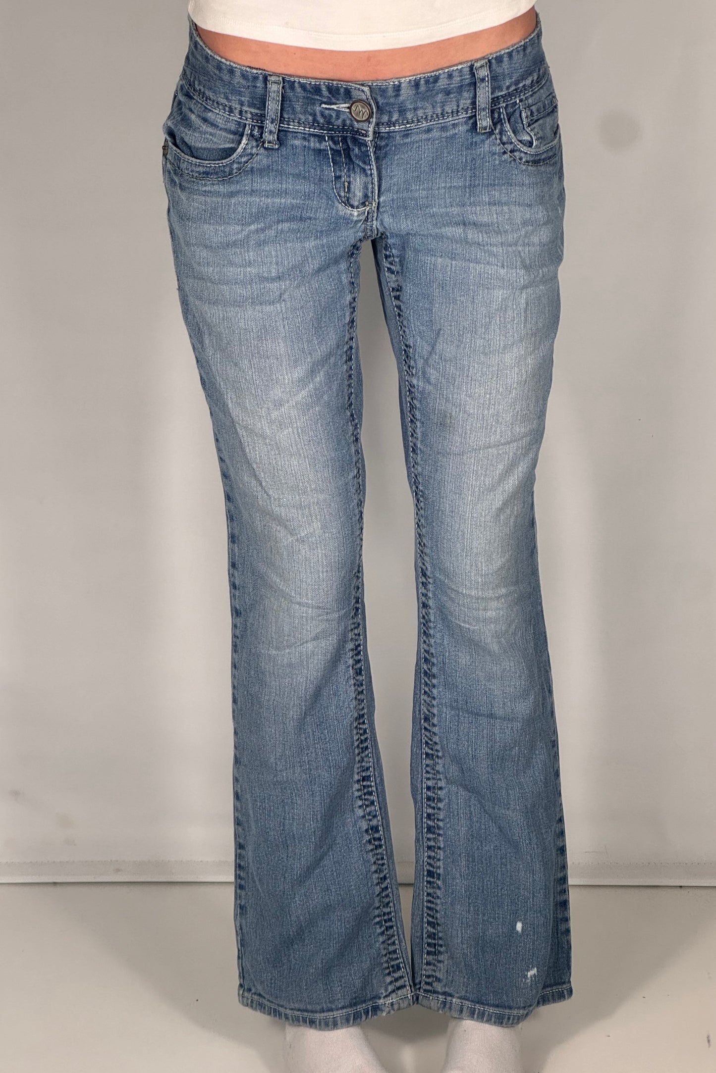 Lavtaljede jeans str: S
