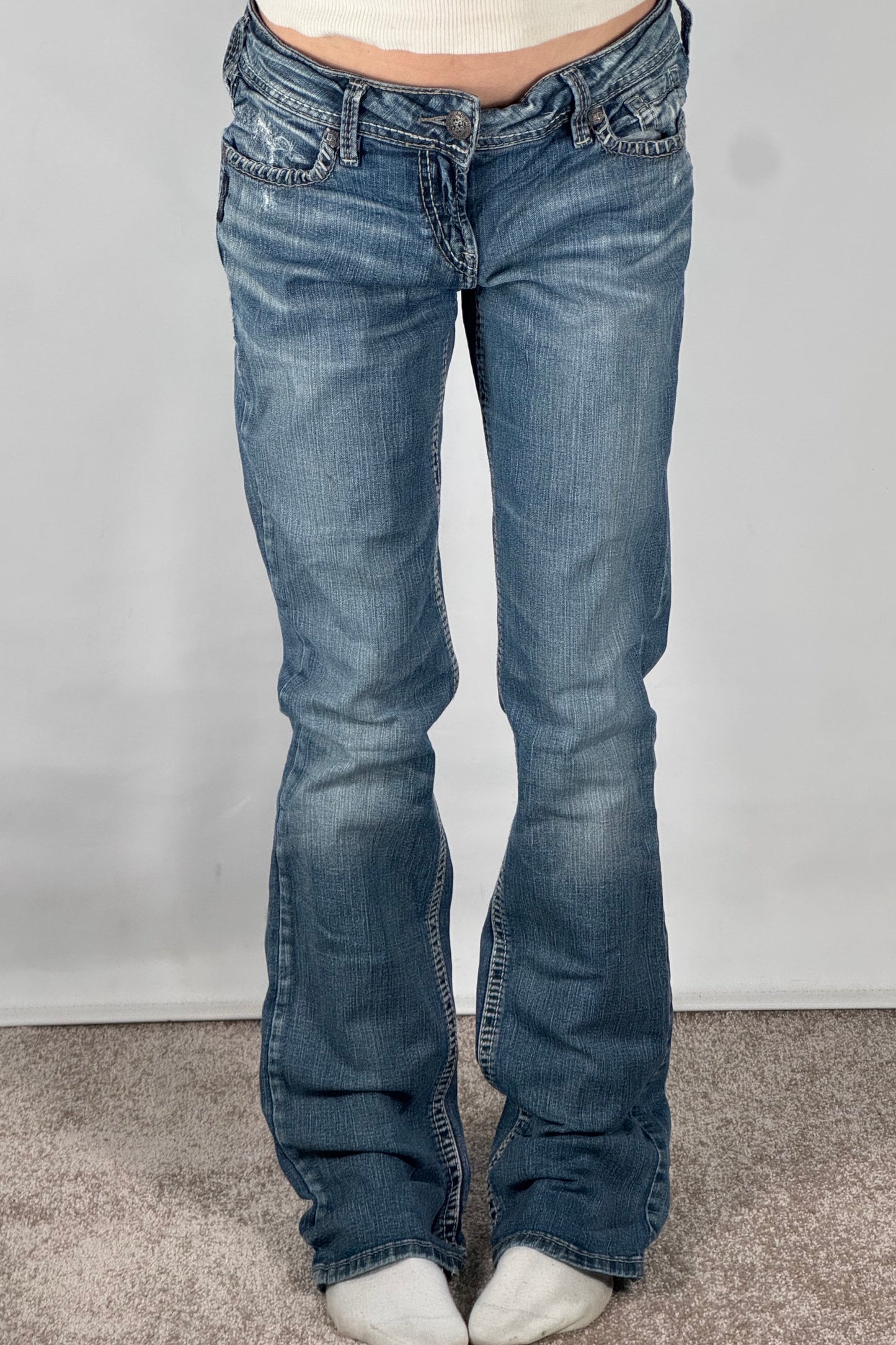 Lågmidjade jeans stl: M