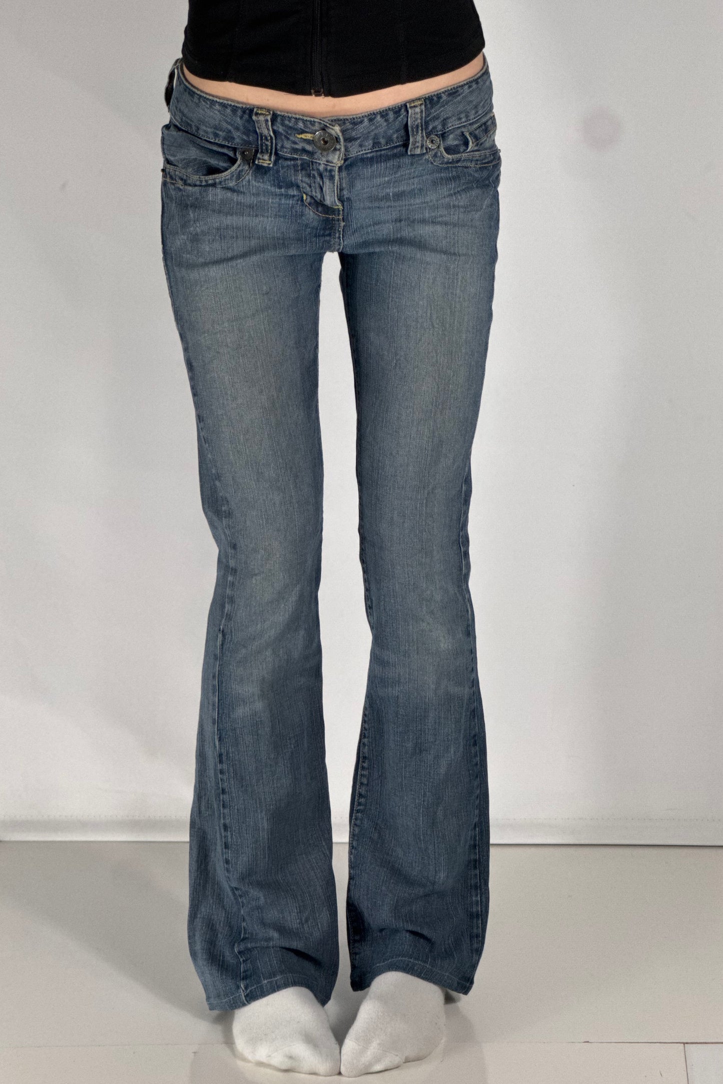Lavtaljede jeans str: S